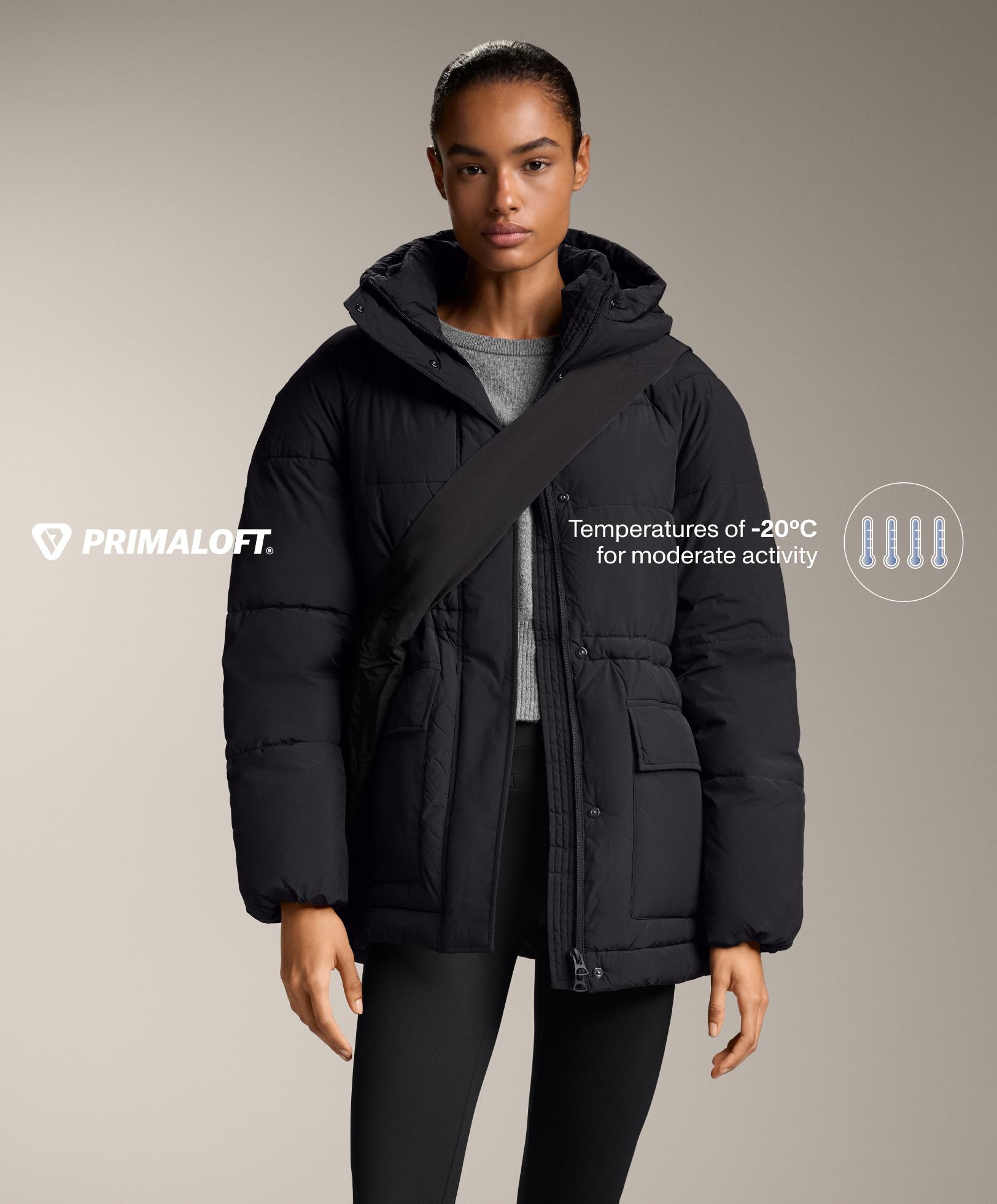 Primaloft® water-repellent padded jacket — BLACK
