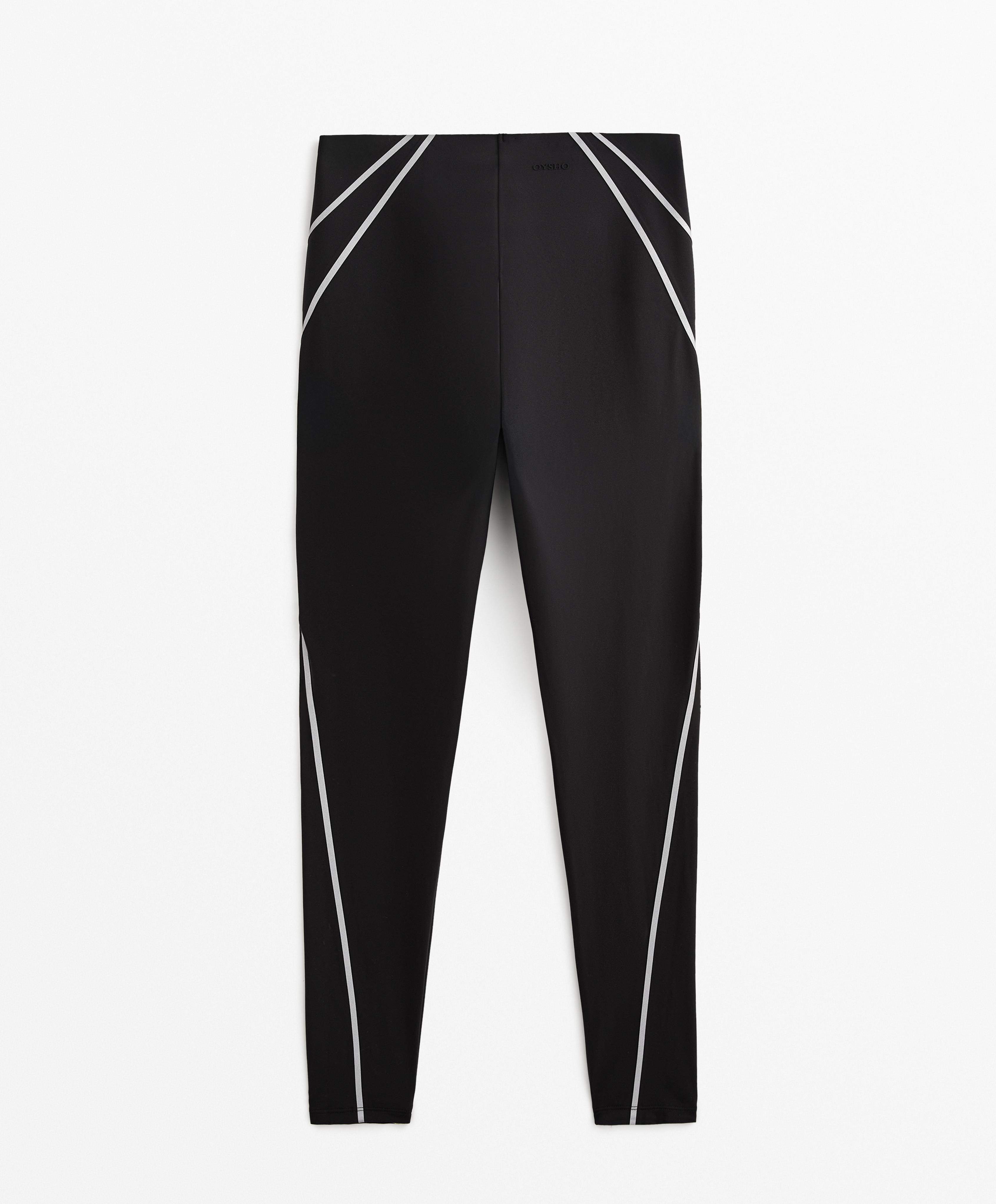 Reflective Compressive 65cm ankle-length leggings