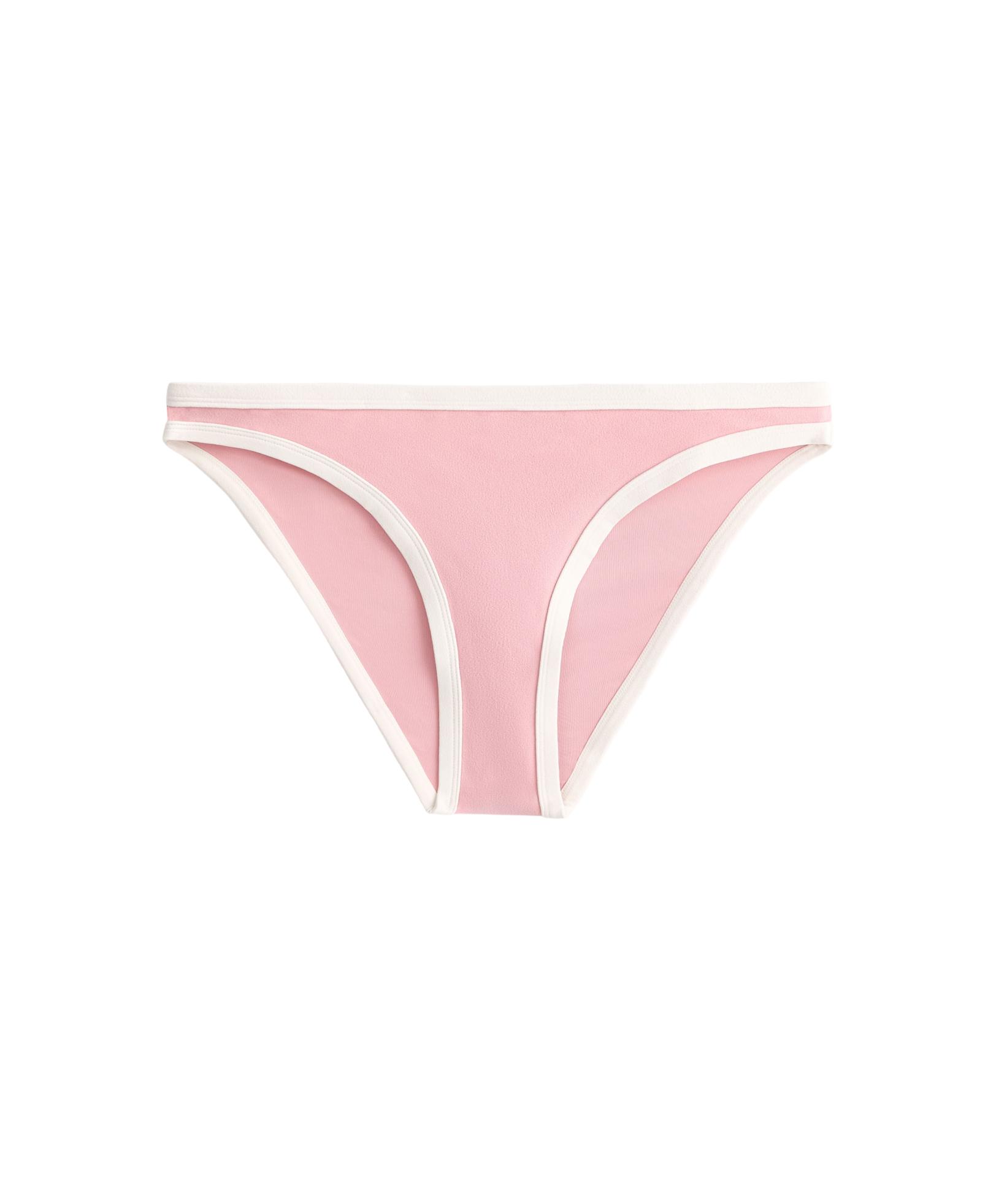 Contrast trim classic bikini briefs — PINK
