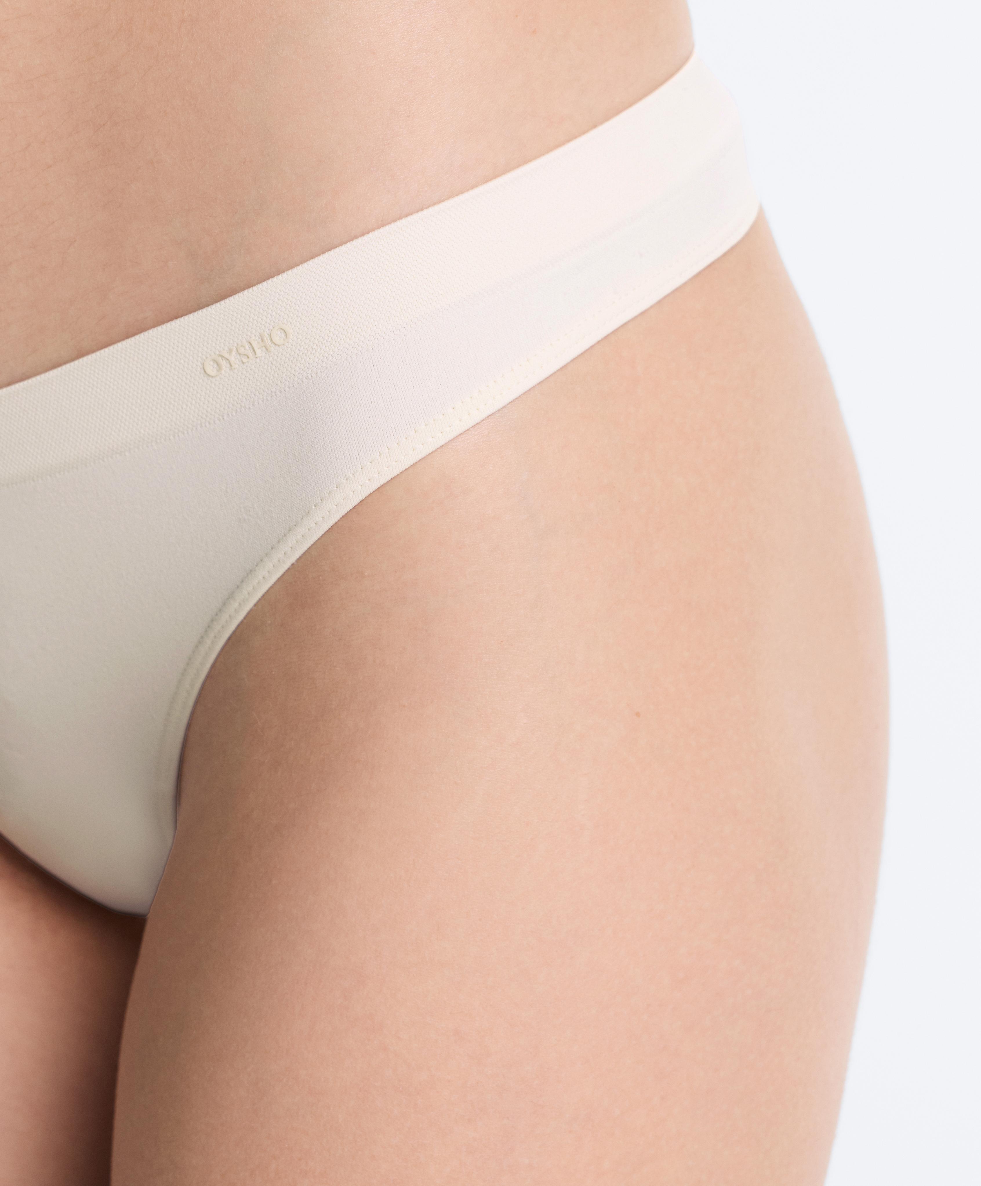 5 seamless soft-touch thongs — MINK