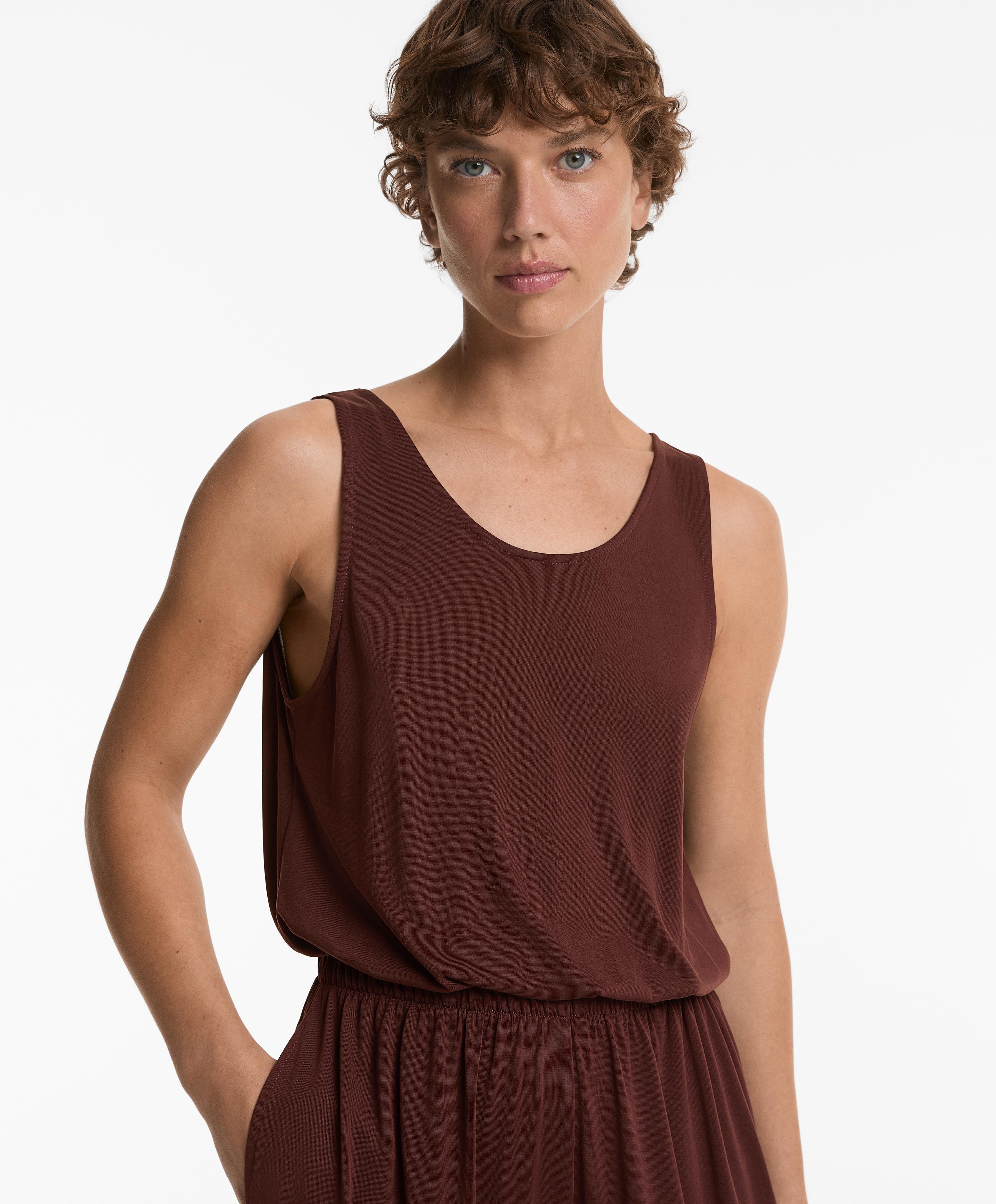 Modal crossover-back flowy midi jumpsuit - Sale Modal crossover-back flowy midi jumpsuit - Sale