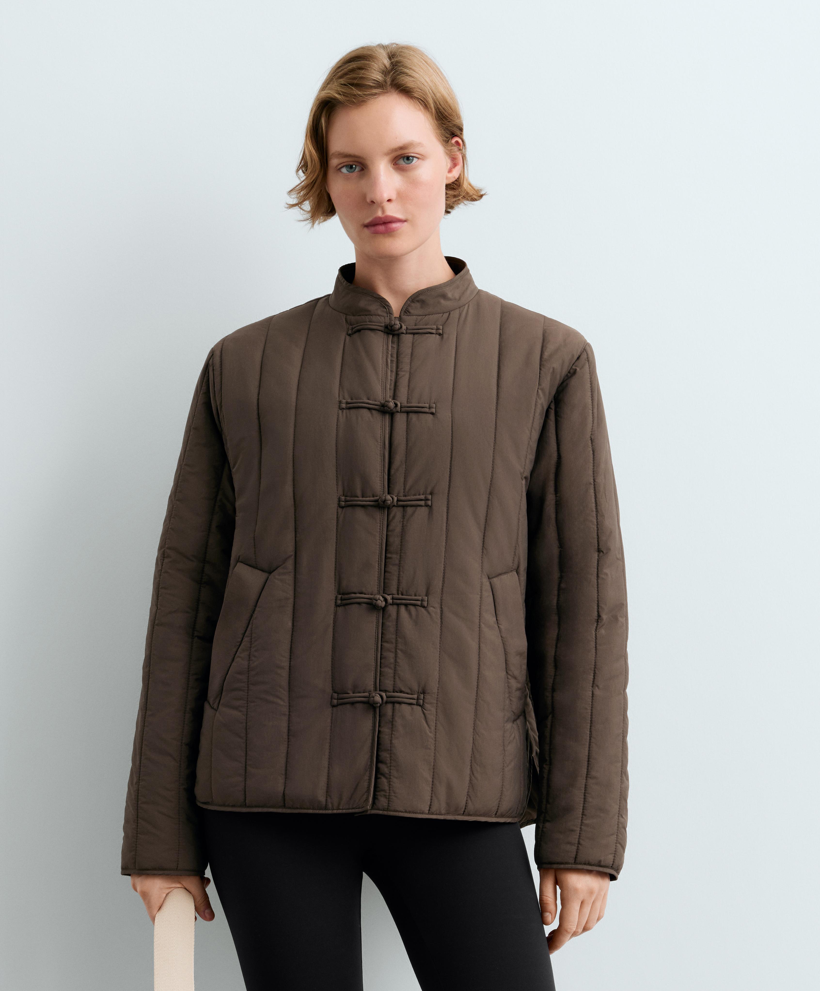 FELLEX® AEROGEL short boxy padded jacket — BROWN