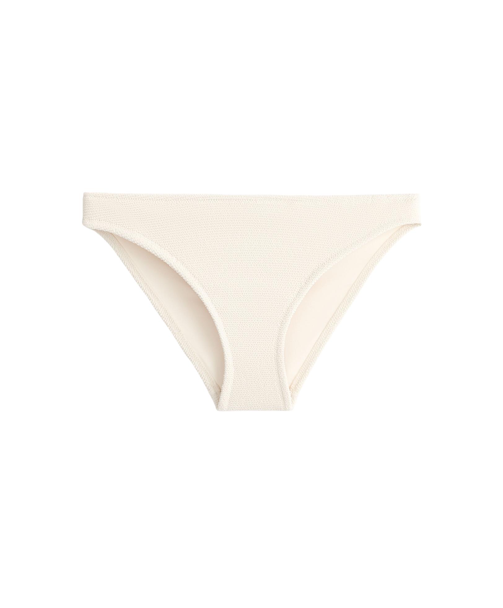 Crinkle classic bikini briefs — ECRU
