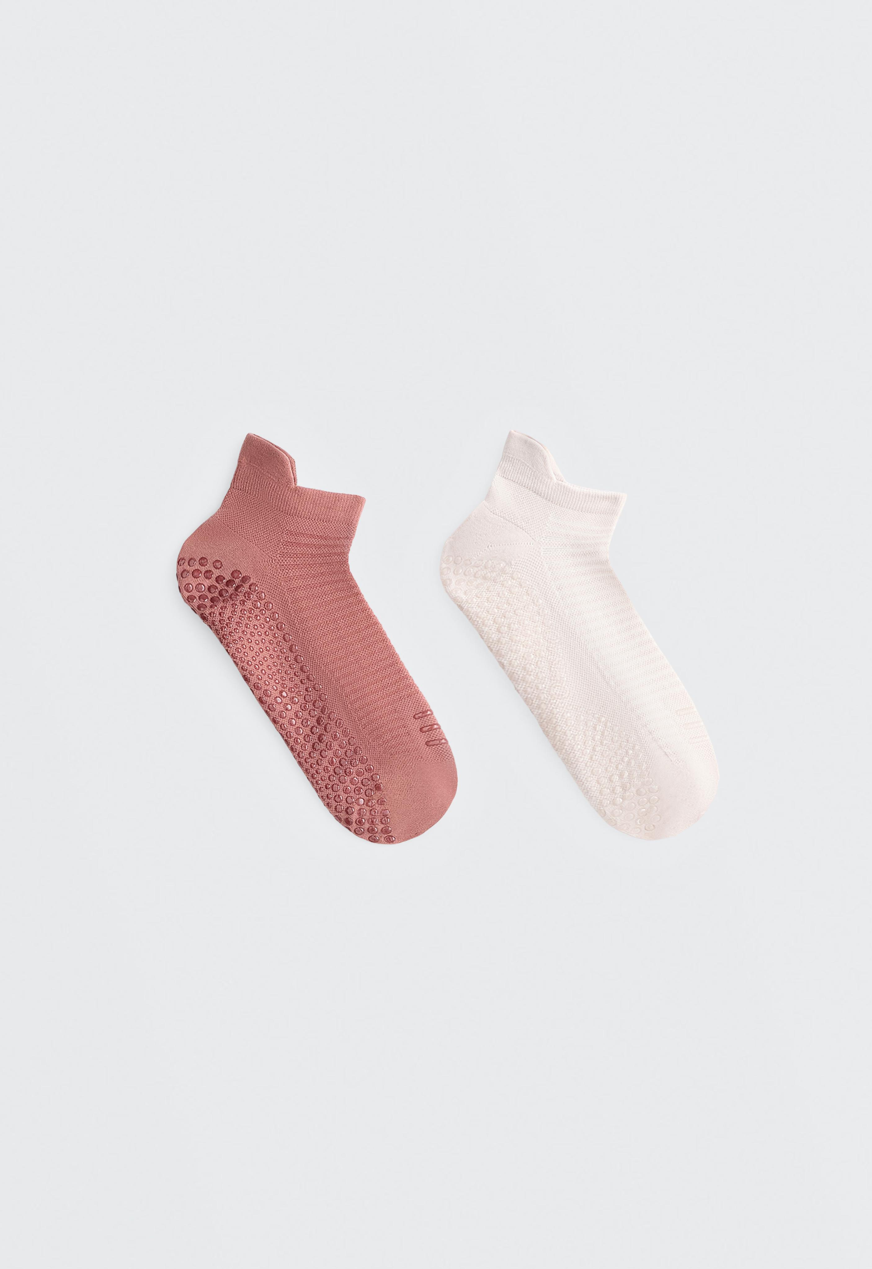 2 pairs of polyamide blend yoga and Pilates sneaker socks 2 pairs of polyamide blend yoga and Pilates sneaker socks