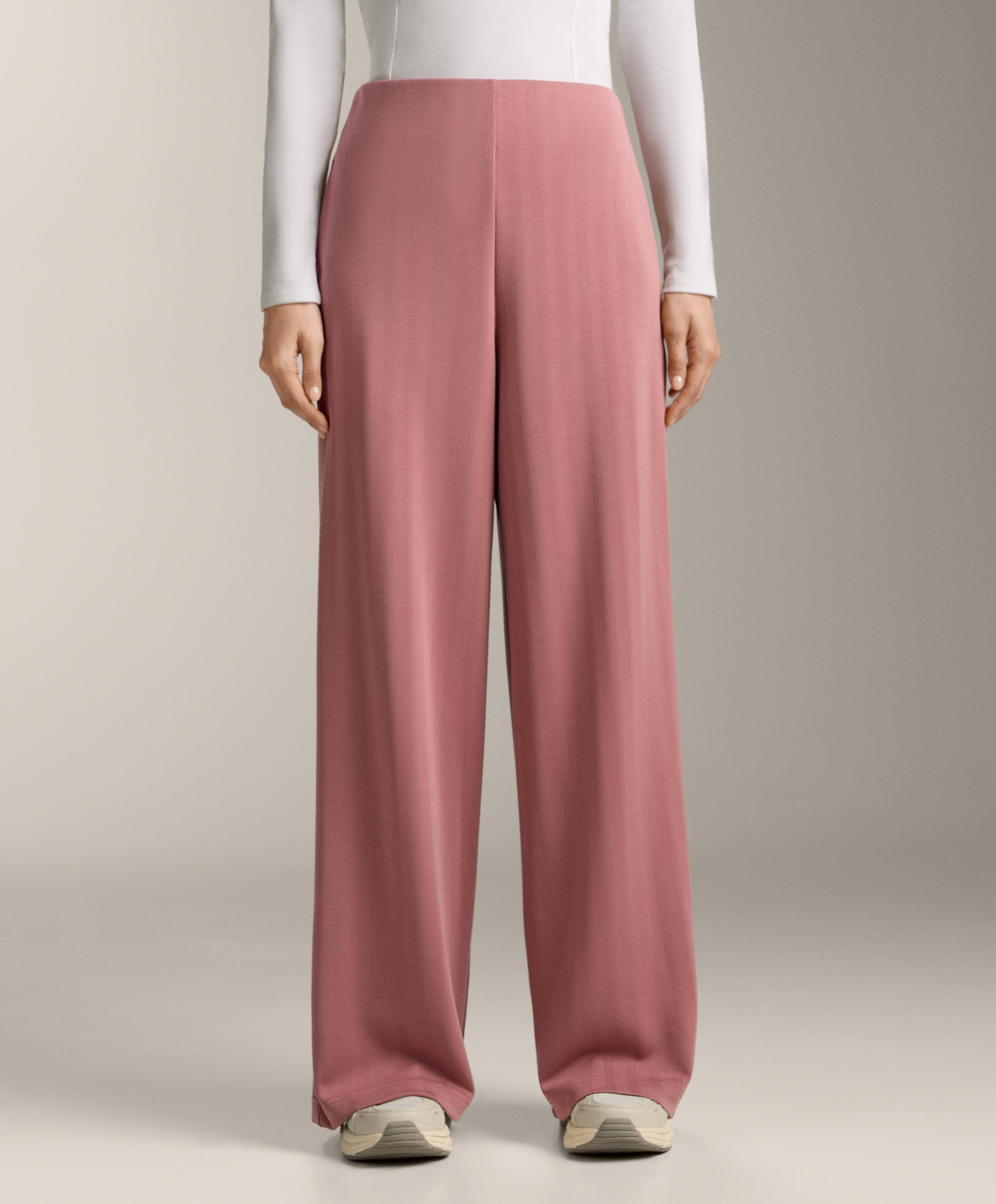 Pantalón super high rise tekstura pruga