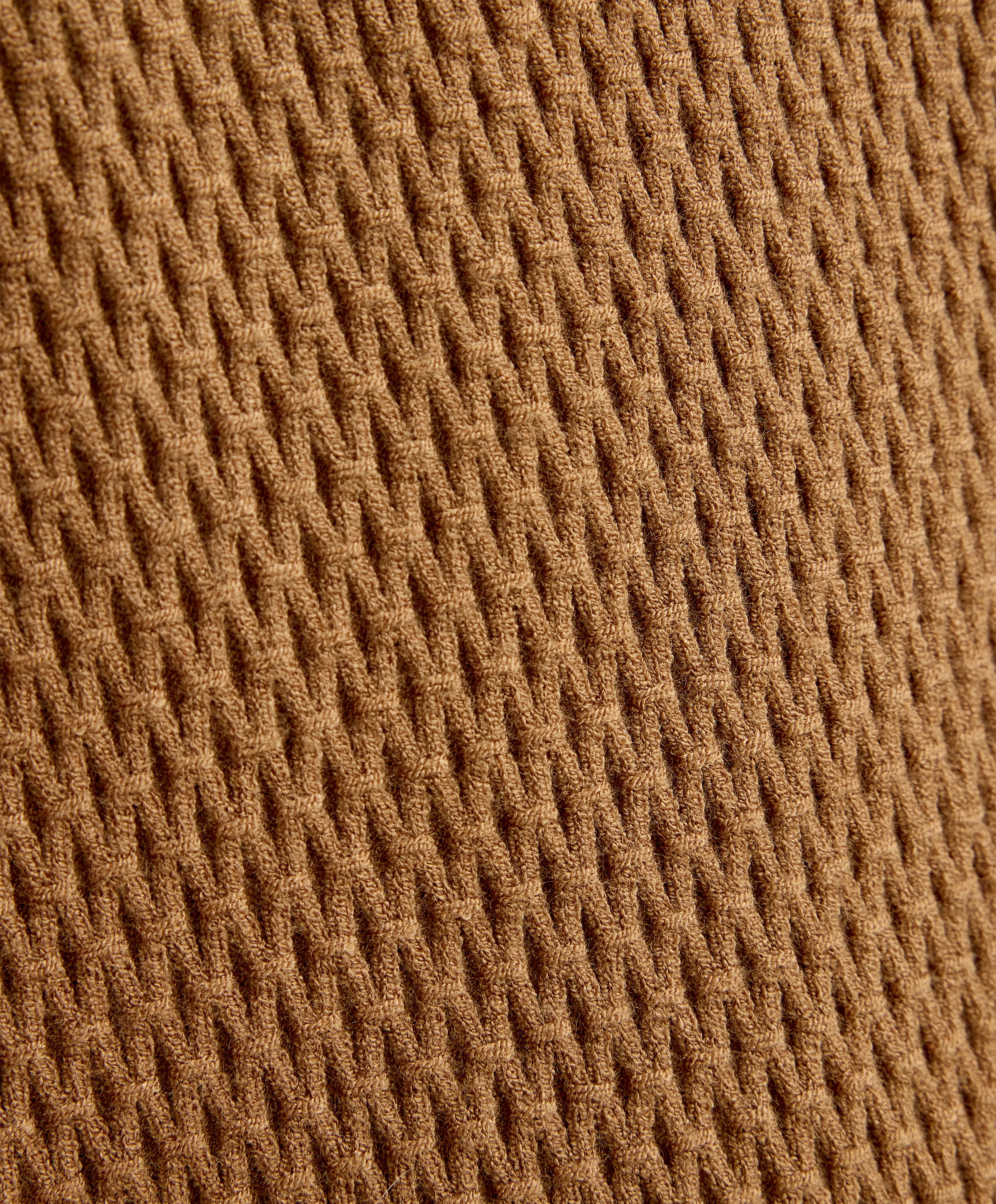 Sleeveless knit top — COPPER