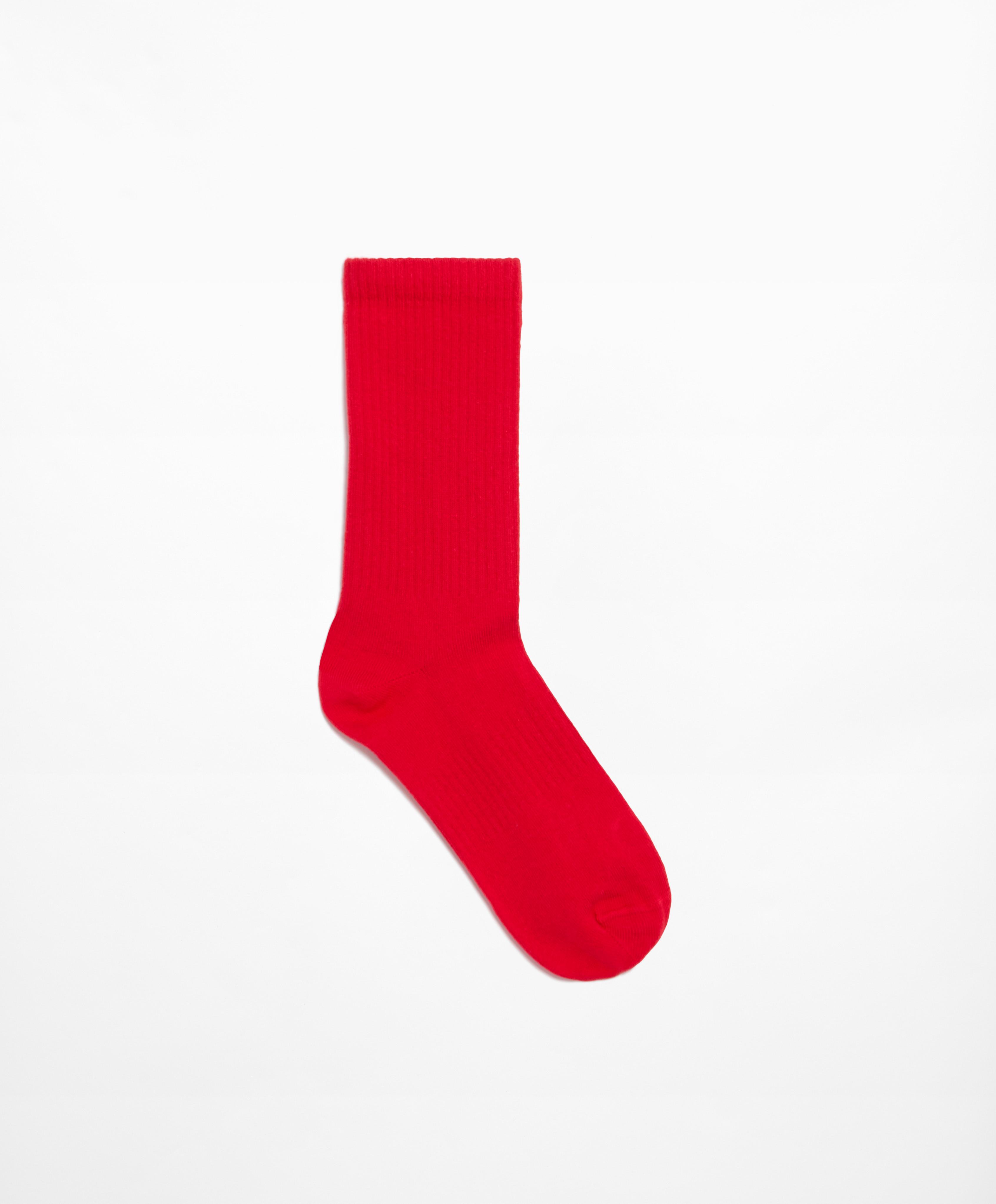 Rib cotton blend classic socks - Sale