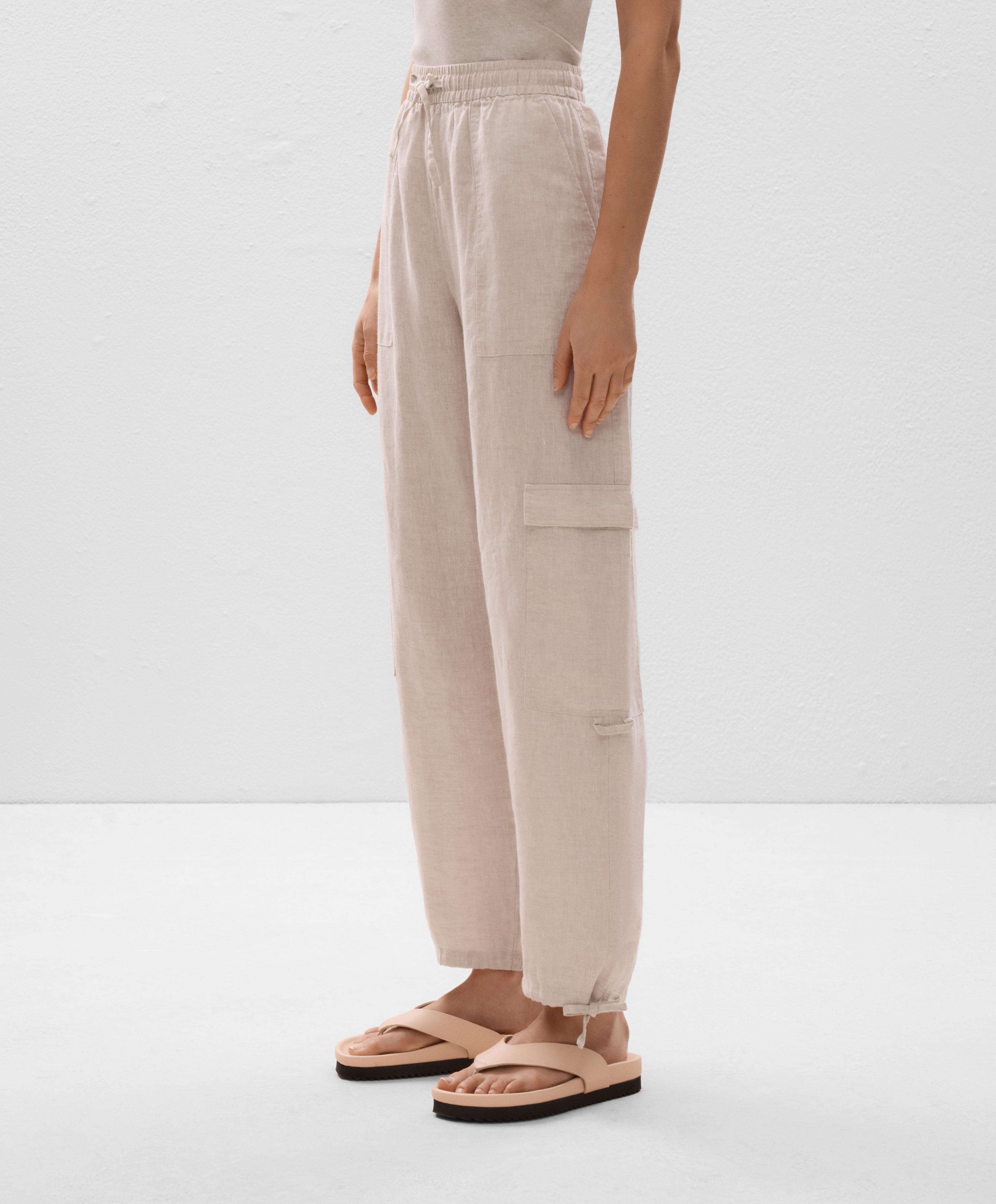 Pantalon cargo 100 % lin Pantalon cargo 100 % lin