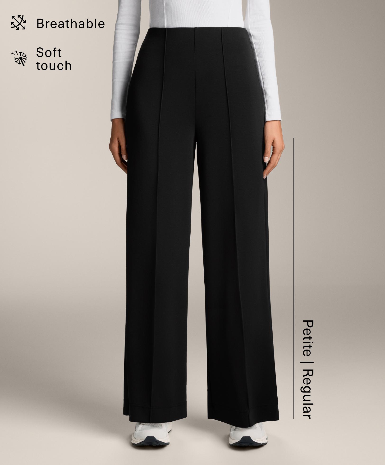 Pantalon droit à nervure avec modal au toucher doux