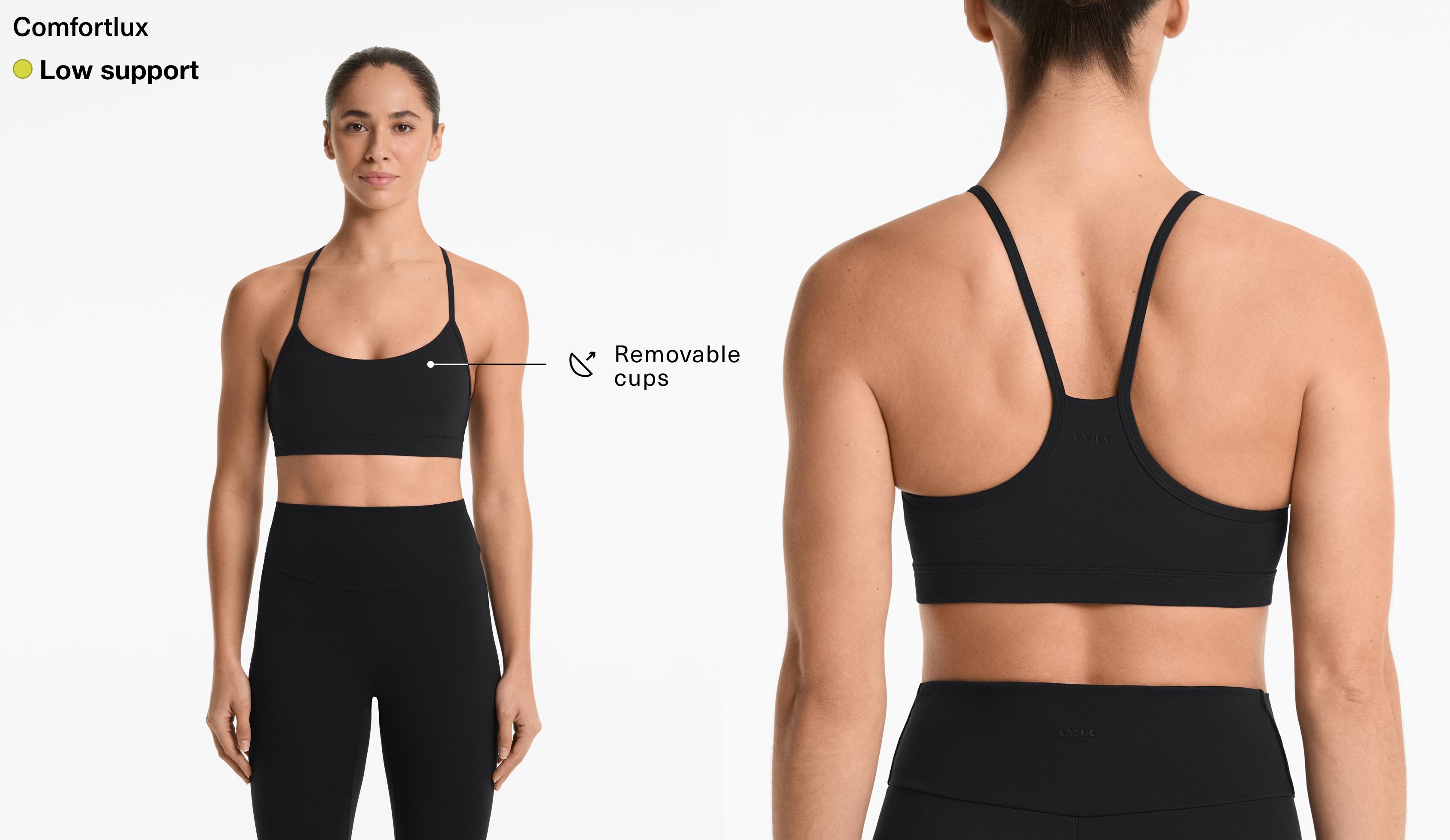 Light-support Comfortlux sports bra with cups