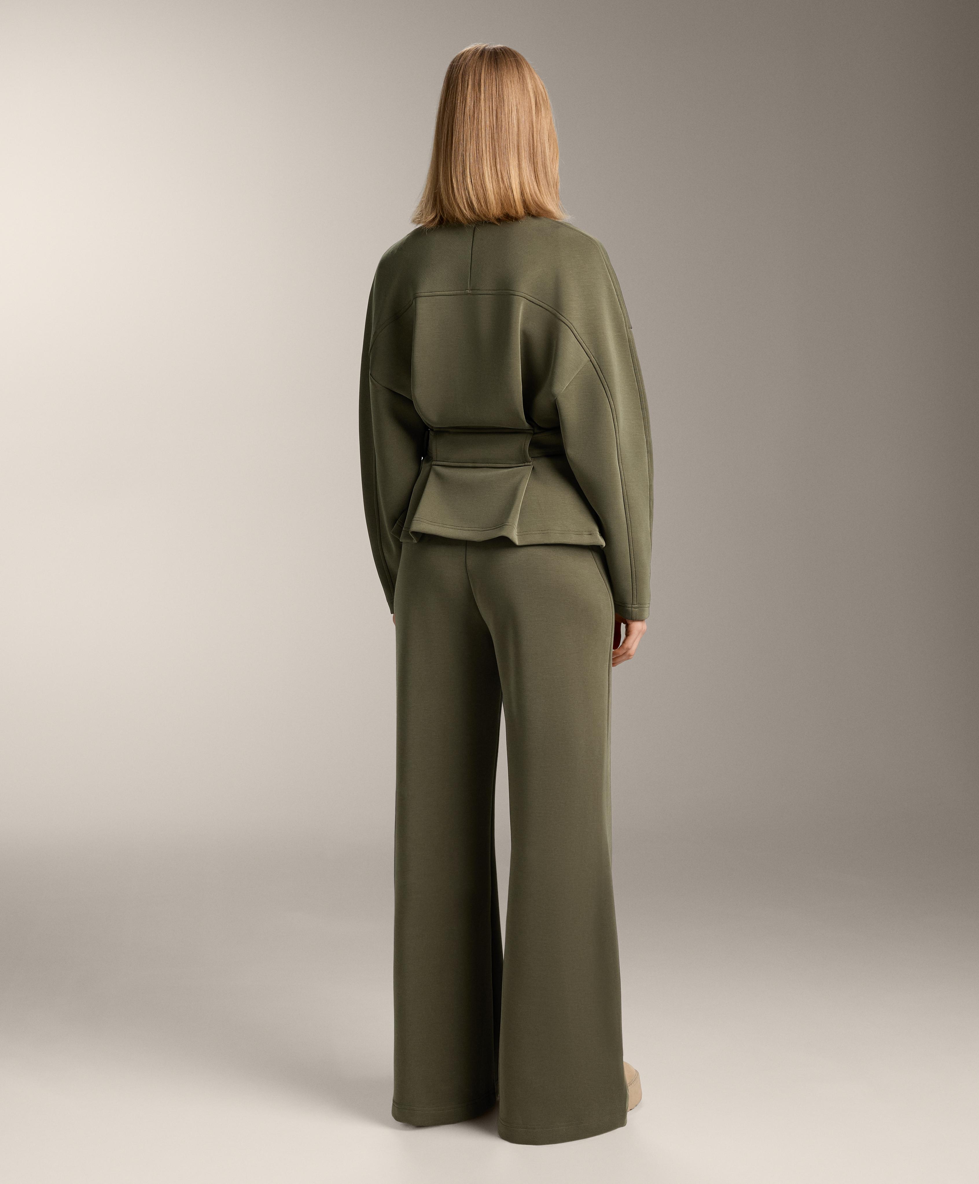 Modal ve brushed özellikli süper yüksek bel ispanyol paça pantolon - Görsel 8