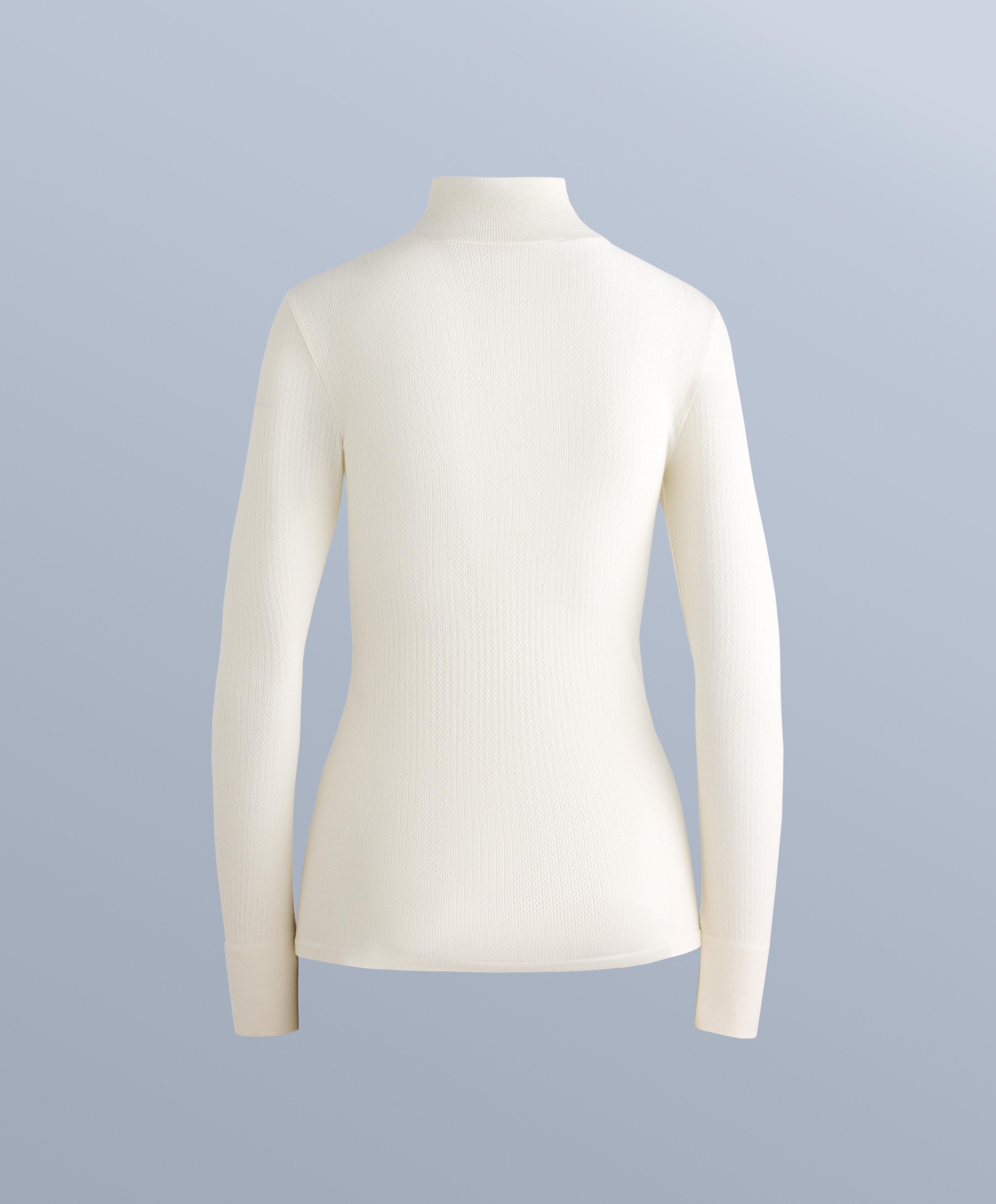 Seamless merino wool base layer T-shirt — PALE ECRU