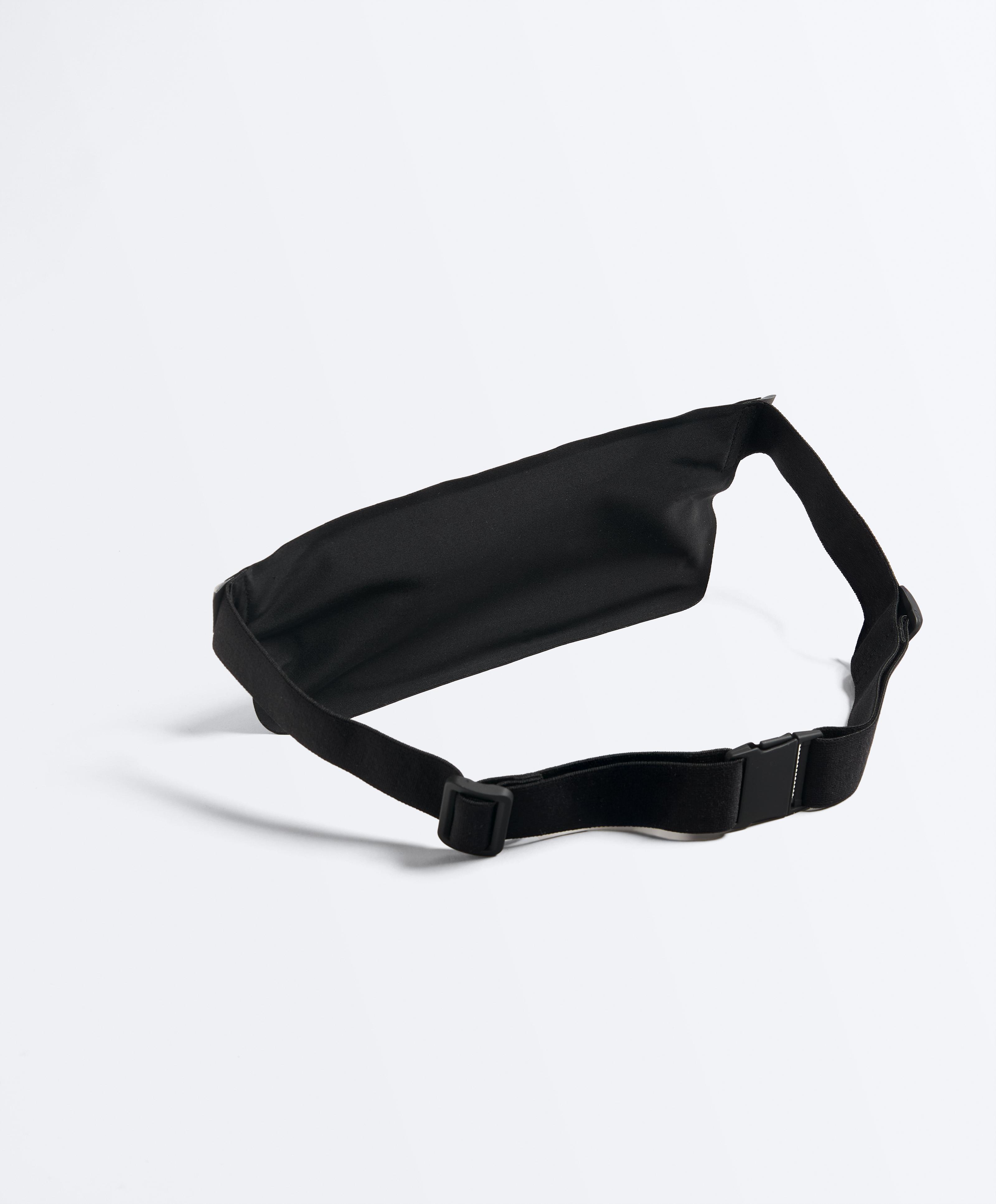Adjustable running belt bag — BLACK
