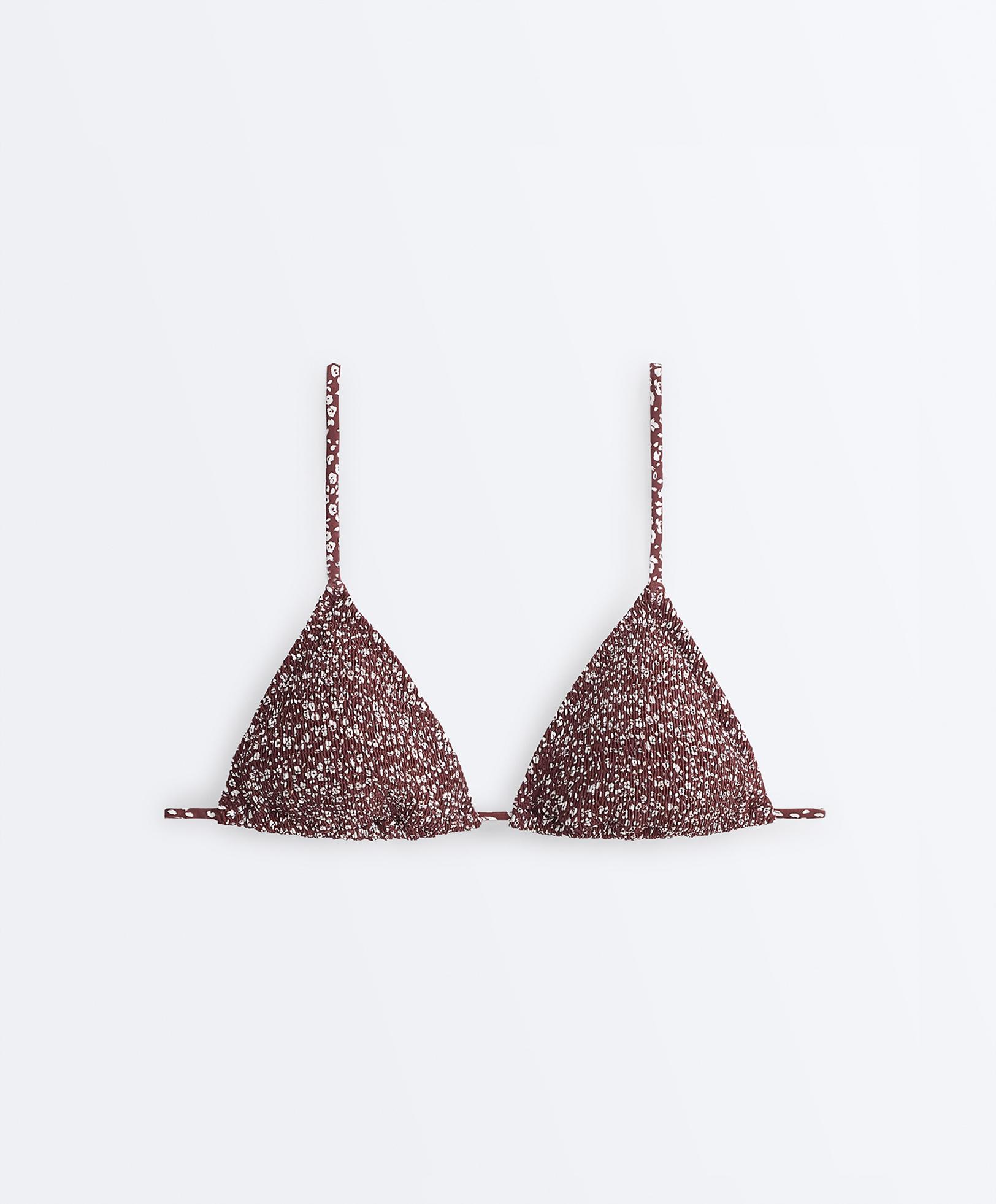 Smock triangle bikini — CHOCOLATE