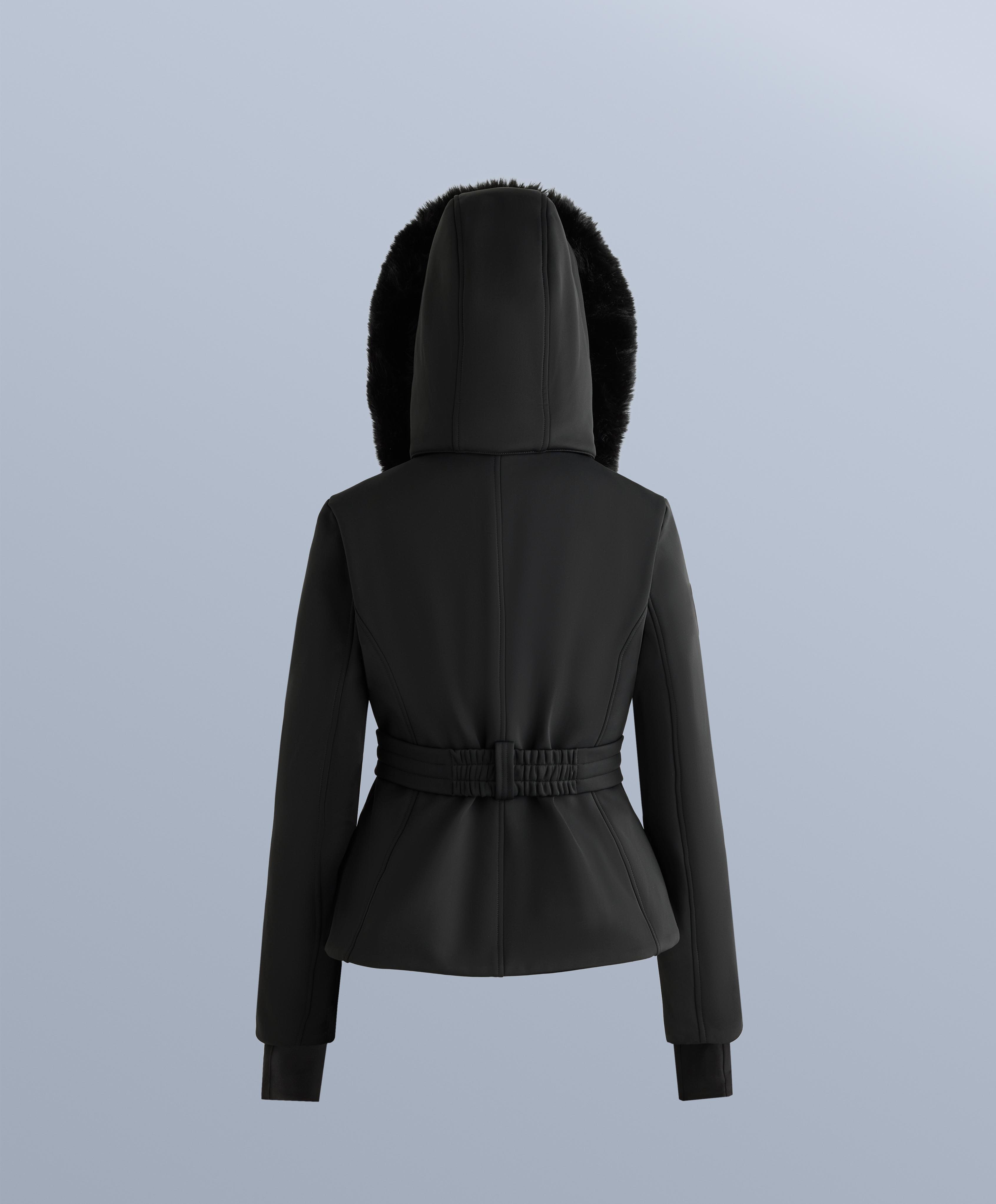Primaloft® SKI water-resistant super-slim fit jacket — BLACK