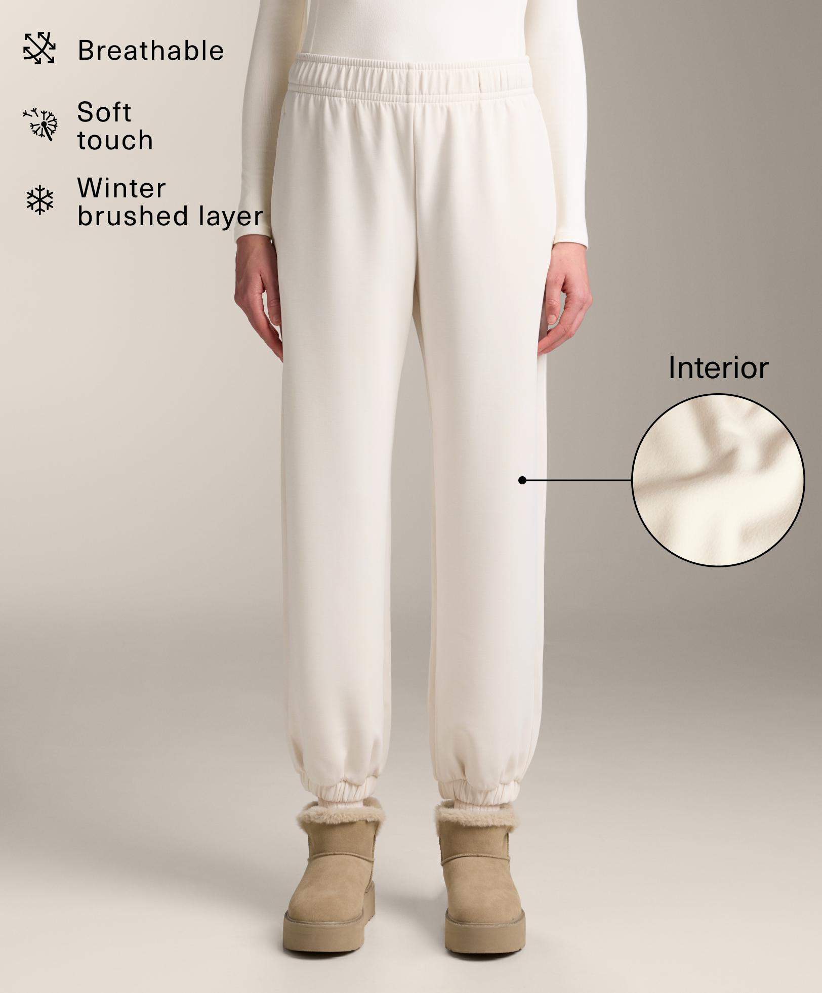 Jogger-Hose mit gebürstetem Modal