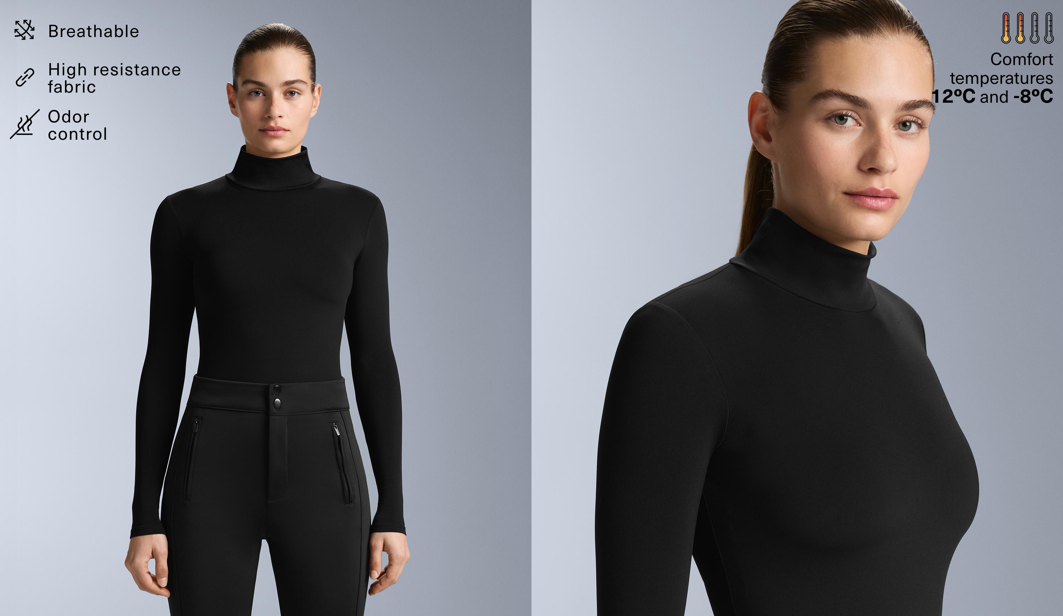 Camisola térmica base layer de manga comprida