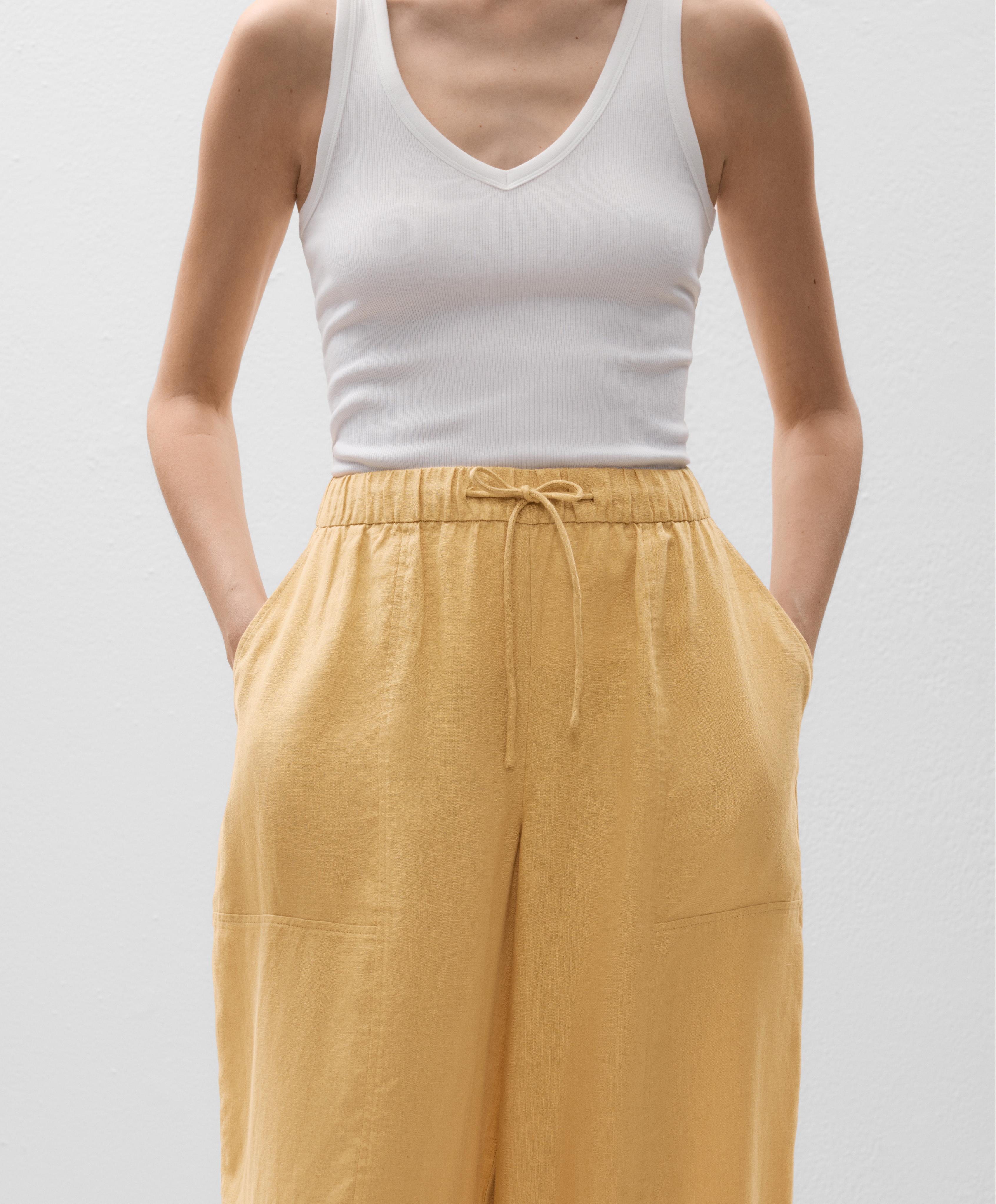 Брюки-бананы из 100% льна - Распродажа Брюки-бананы из 100% льна - Распродажа