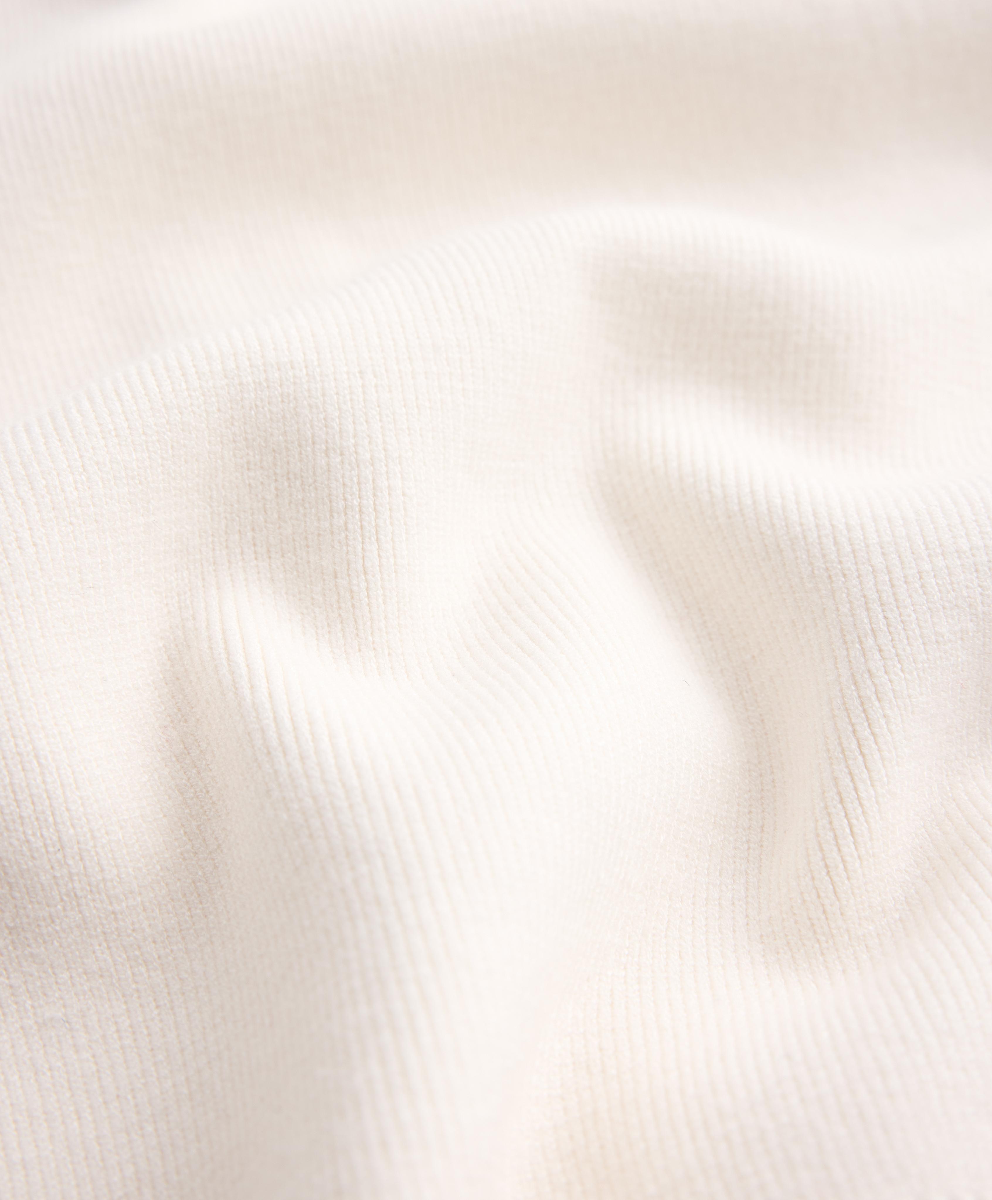Balloon sleeve knit cardigan — PALE ECRU