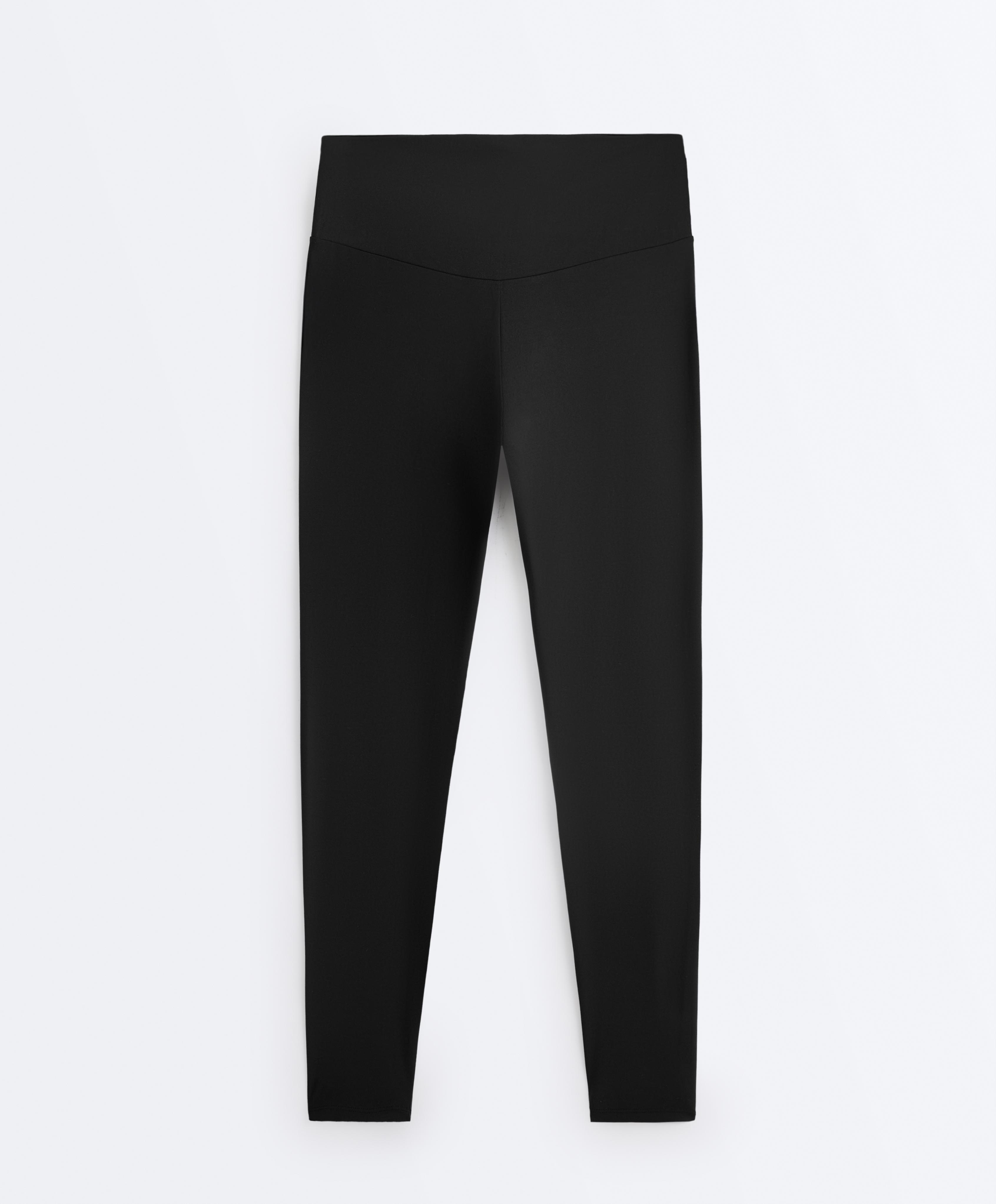 Comfortlux super high-rise ankle-length leggings — BLACK