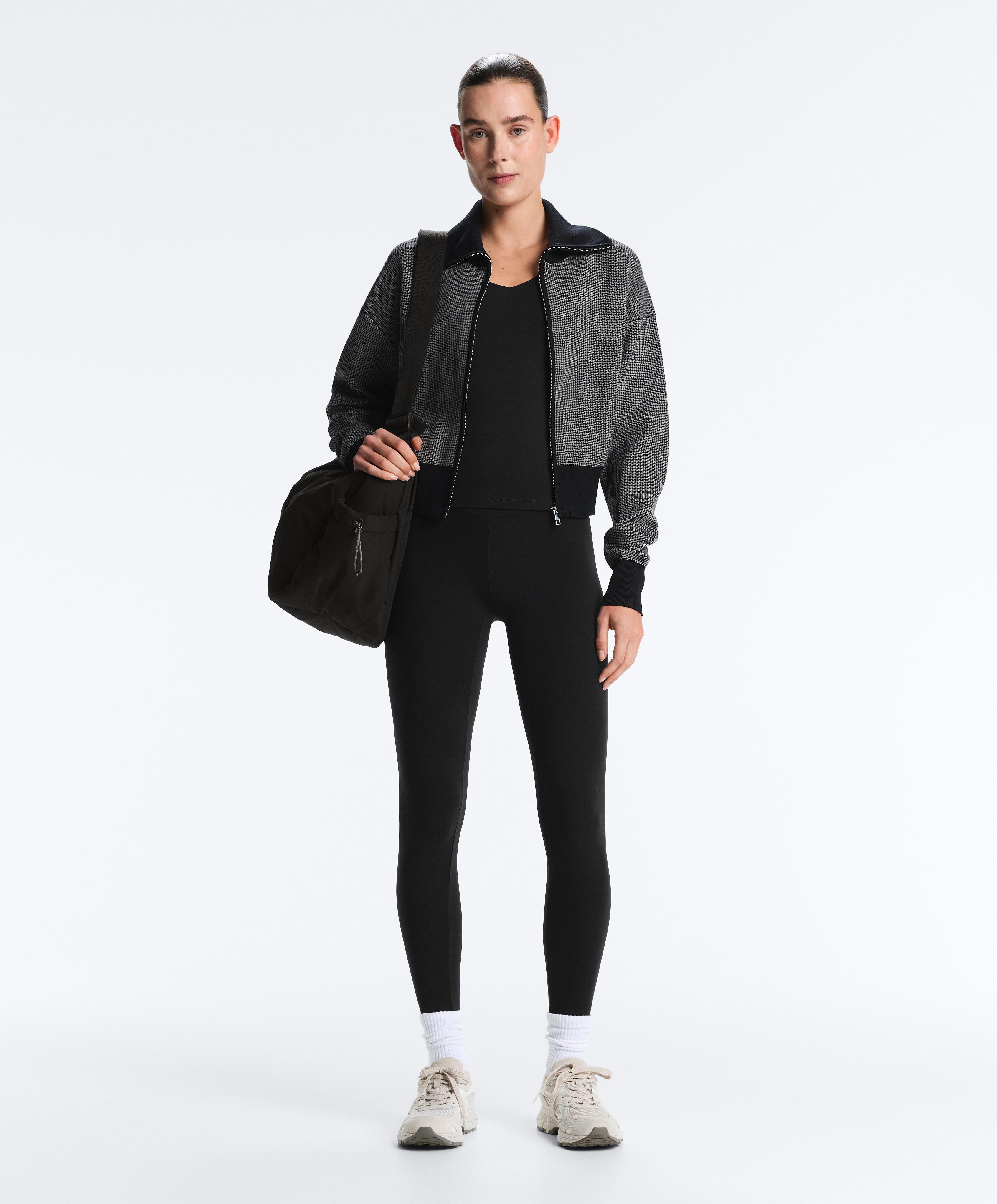Comfortlux long Tank top multi strap cups — BLACK