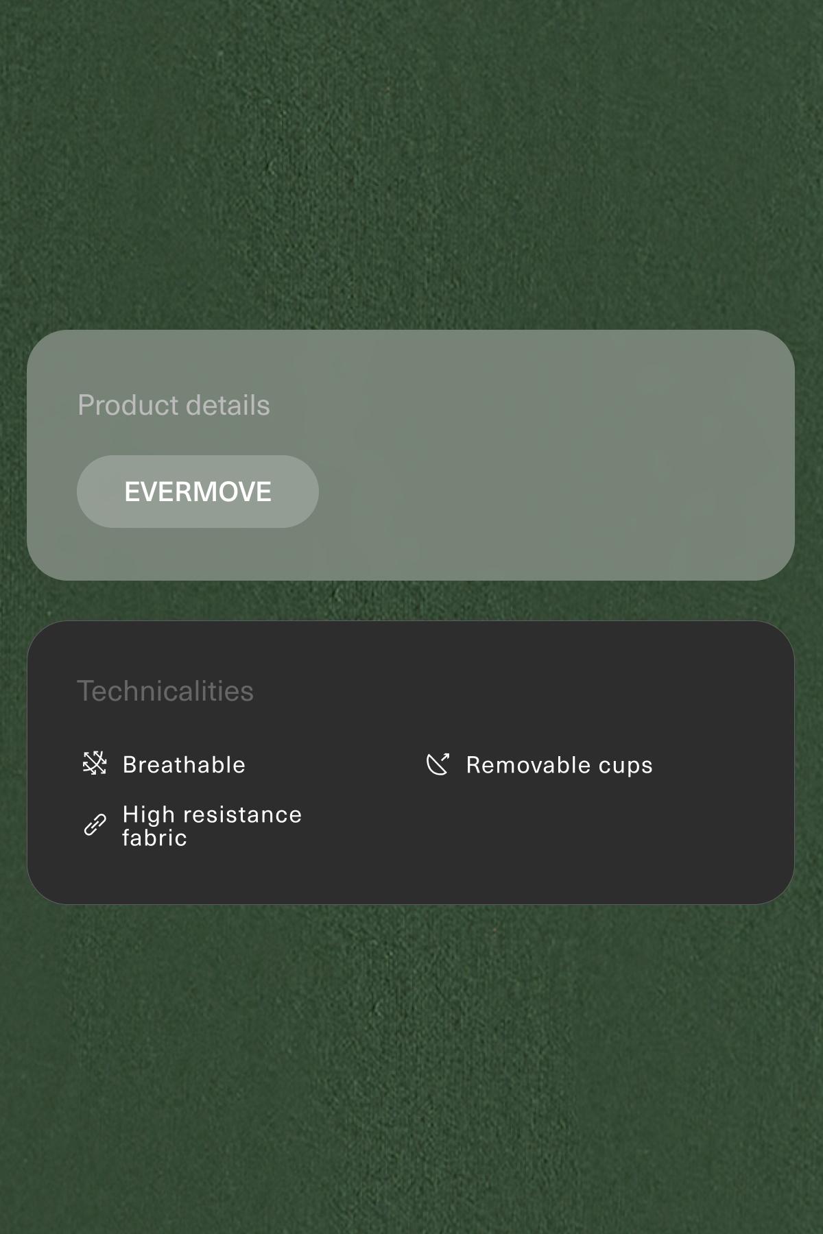 Evermove sleeveless Tank top — GREEN