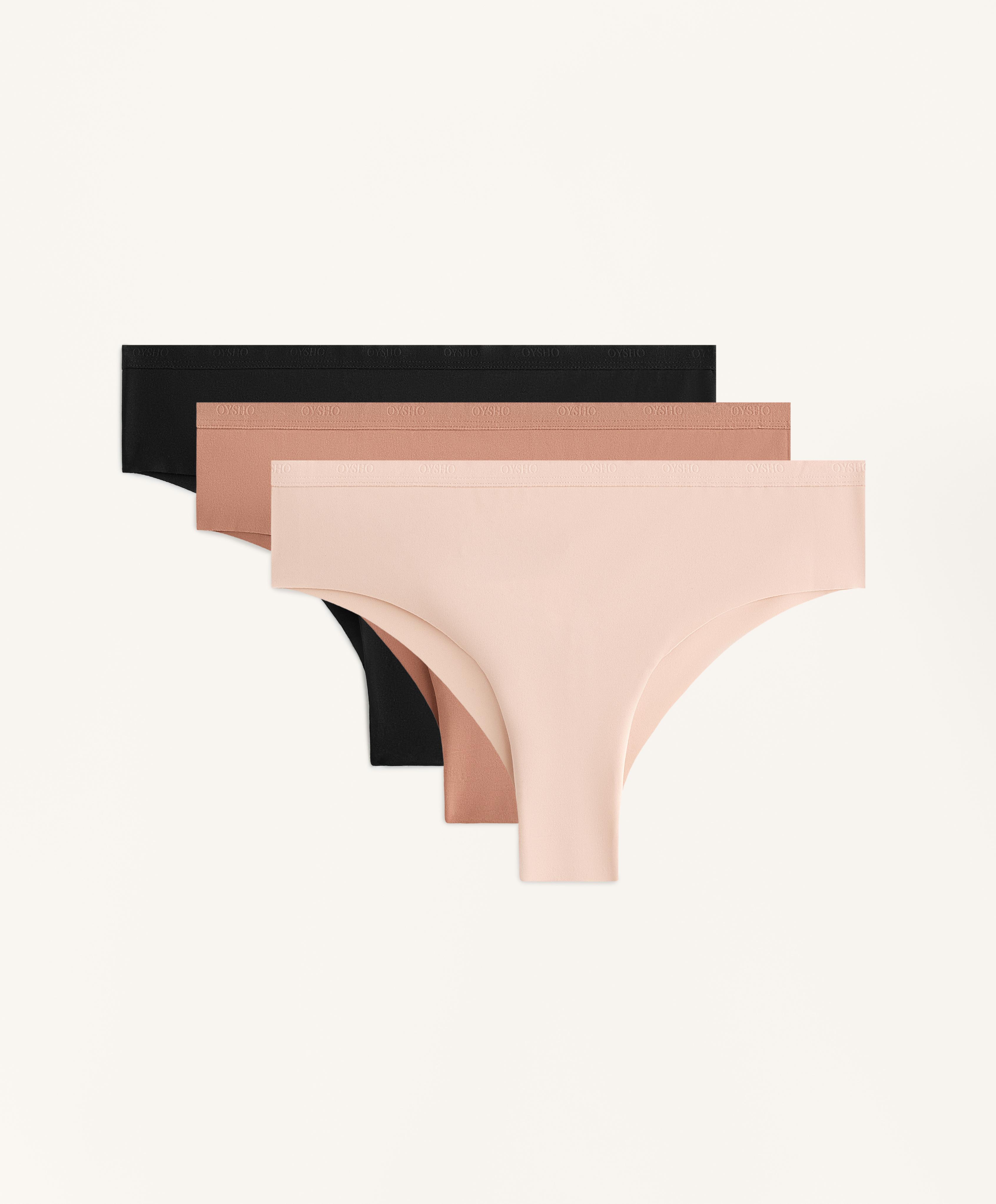 3 bragas brasileñas mezcla poliamida logo