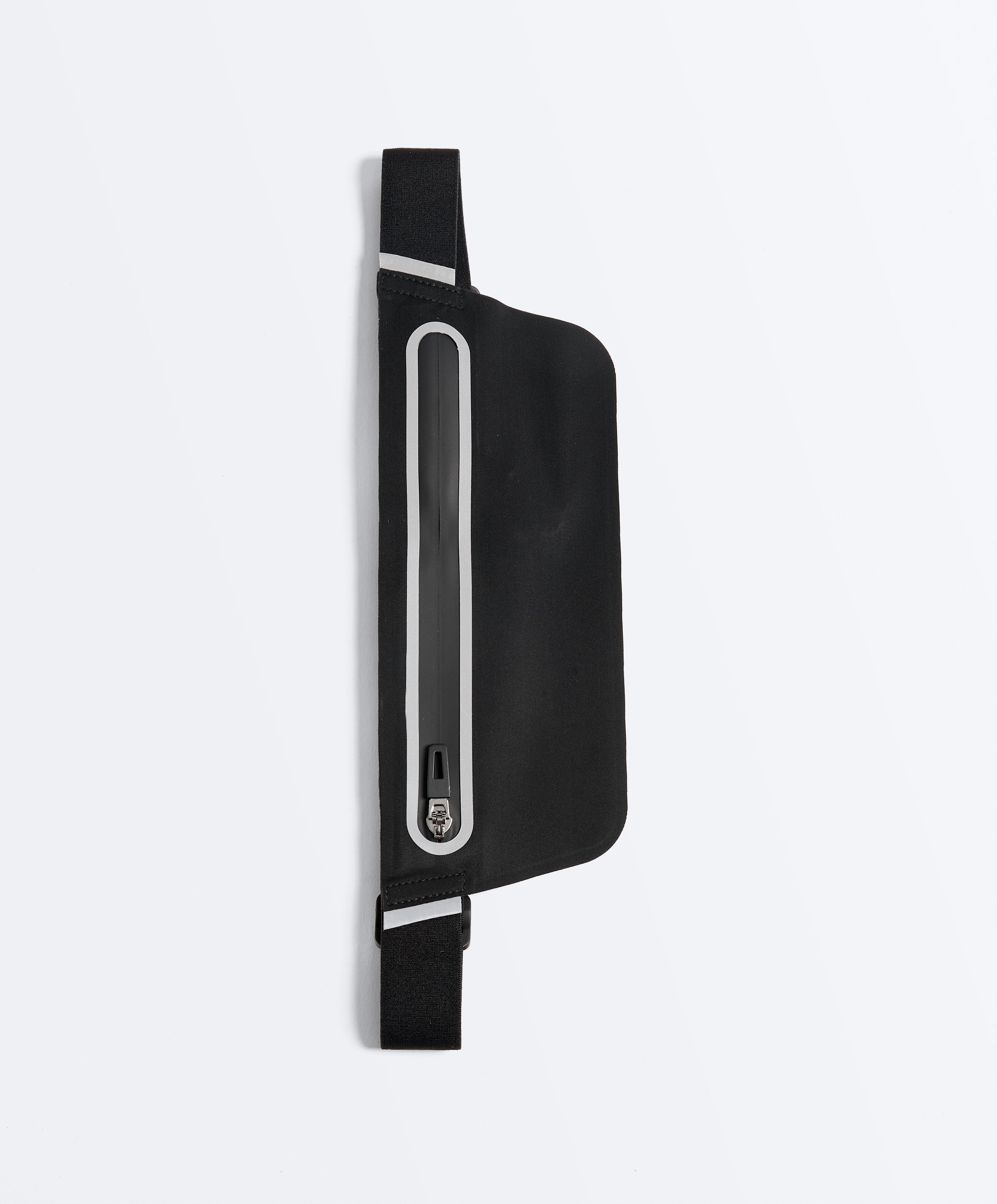 Adjustable running belt bag — BLACK