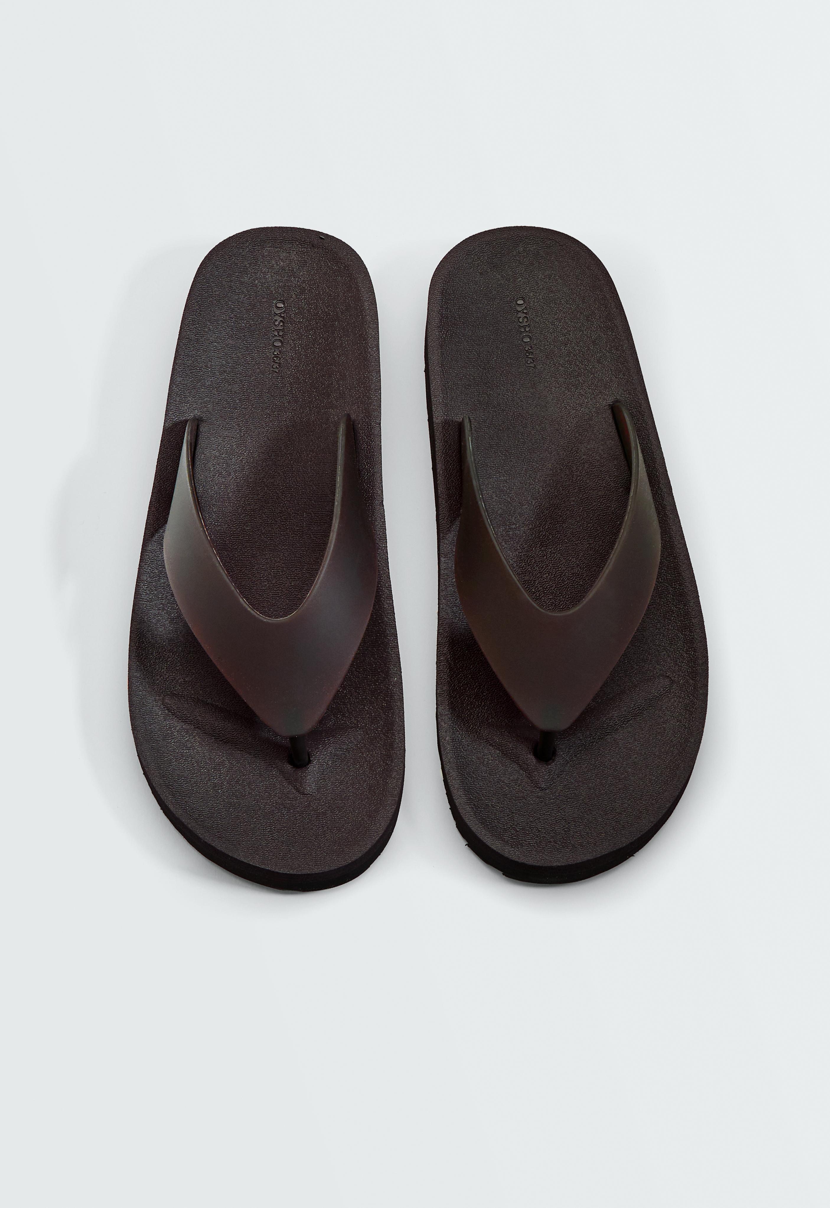 Platform beachwear sandals — BROWN