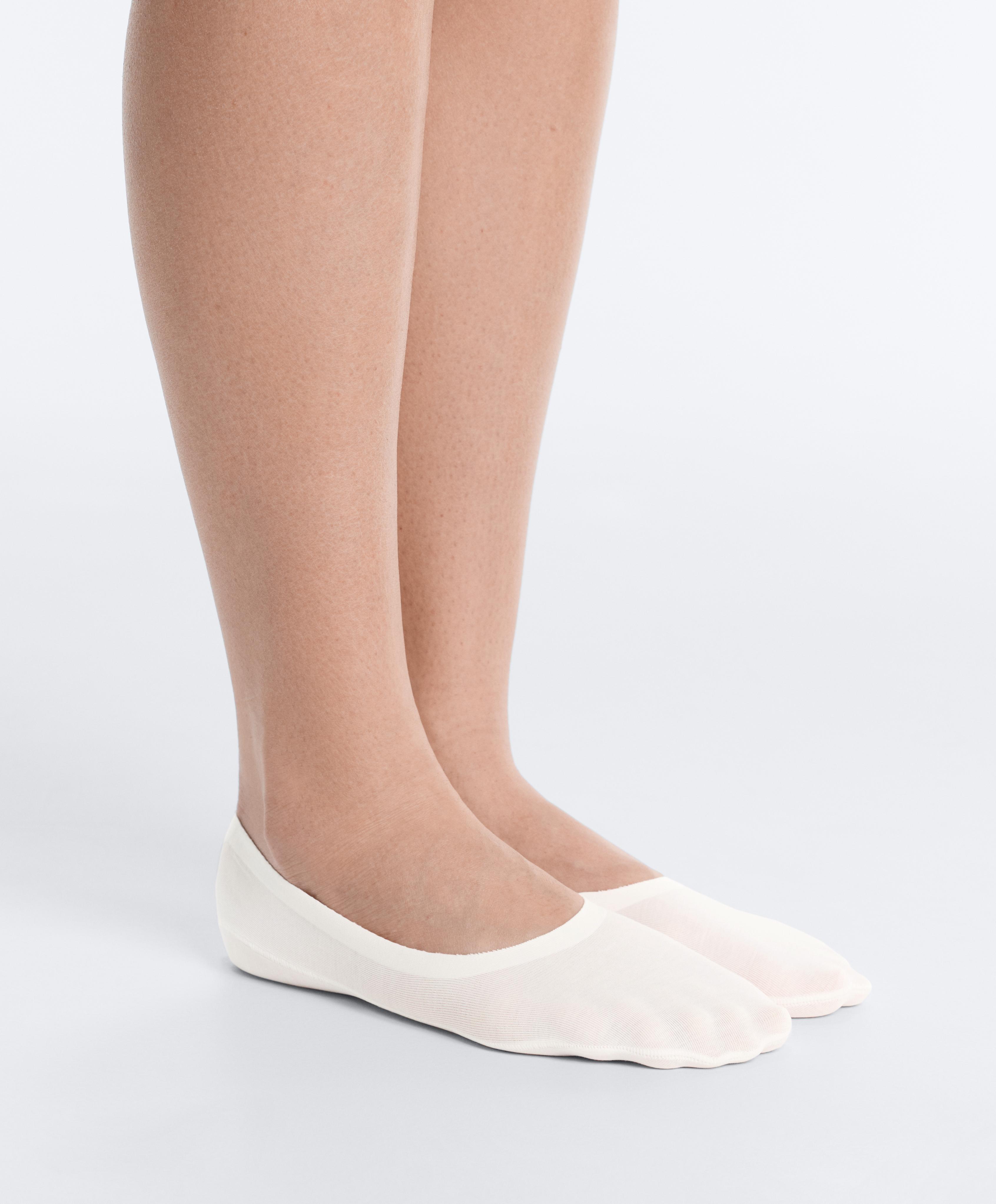 2 pairs of medium cut ribbed cotton blend invisible socks 2 pairs of medium cut ribbed cotton blend invisible socks