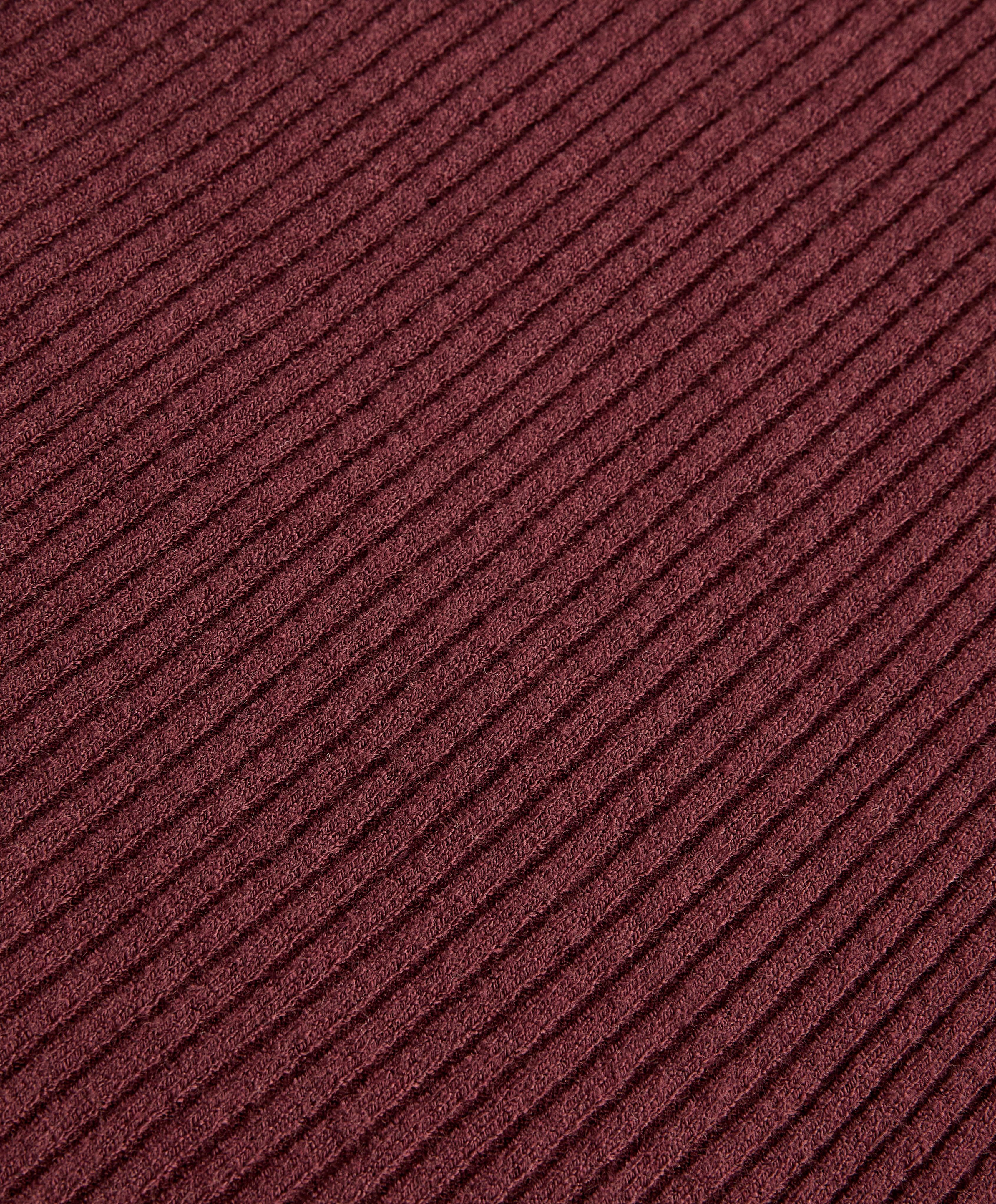 Flare rib knit trousers