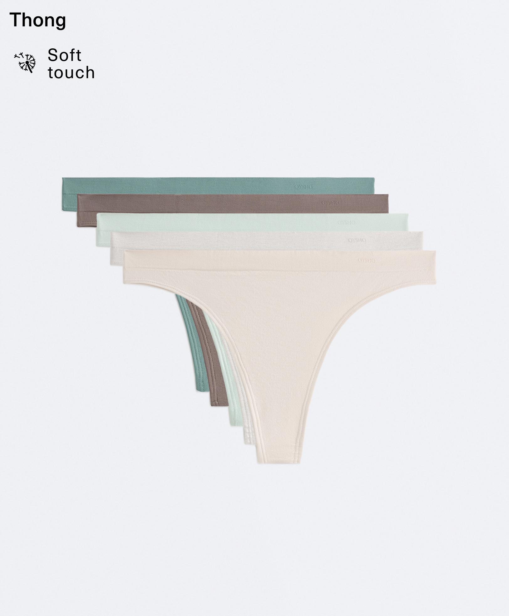 5 seamless soft touch logo tangaslips