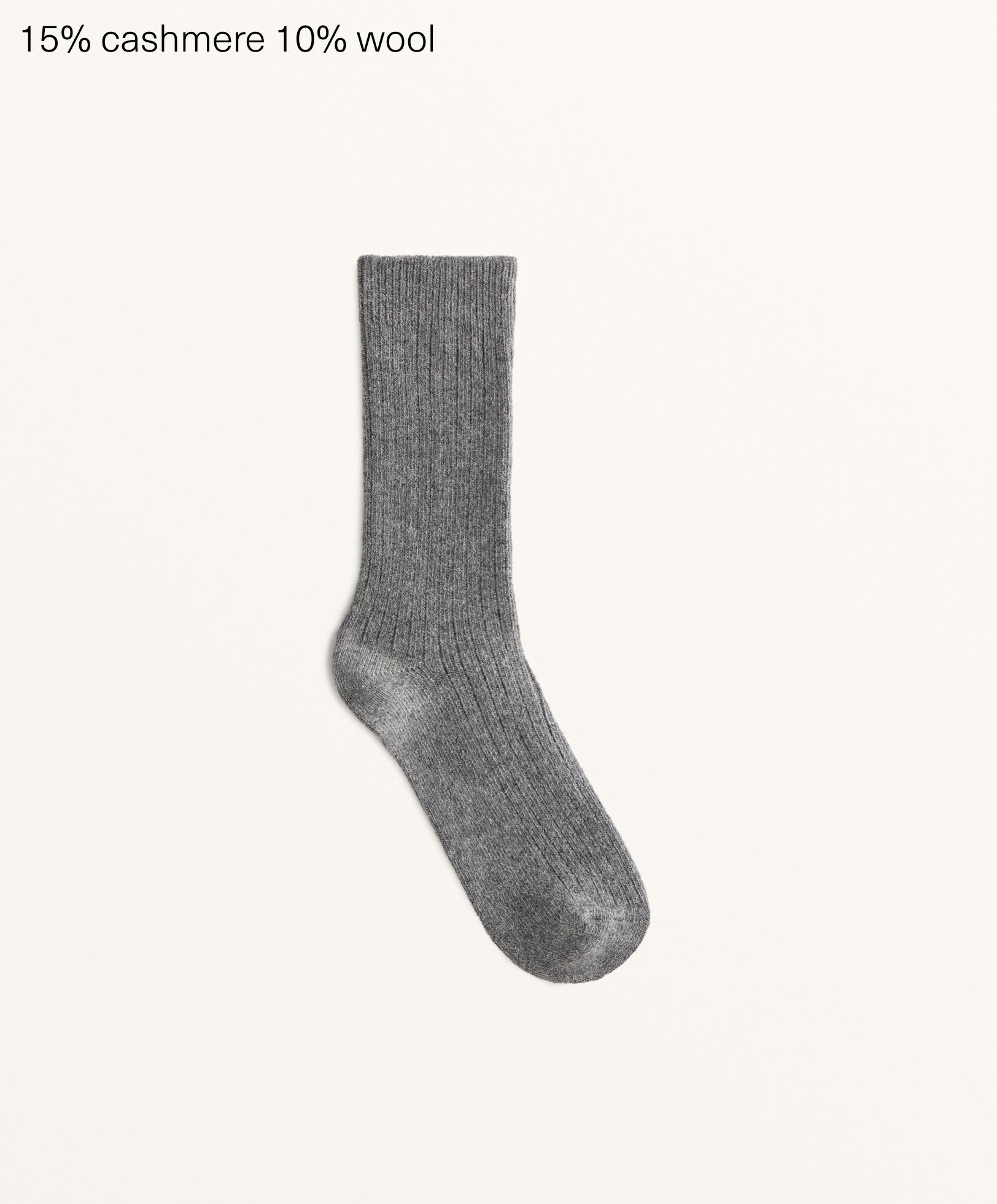 Classic socks 15% cashmere 10% wool