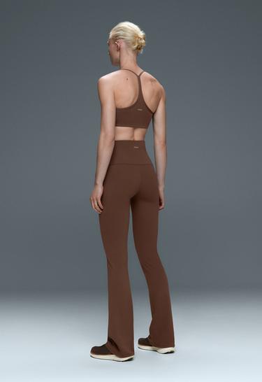 High-rise Comfortlux flare trousers — COCOA 5