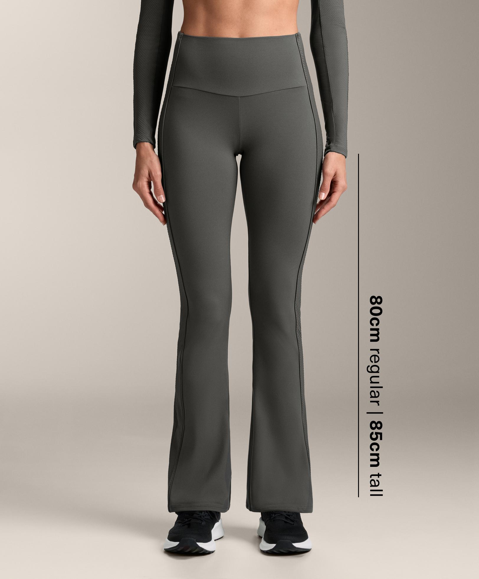 Comfortlux high rise side rib flare trousers Comfortlux high rise side rib flare trousers