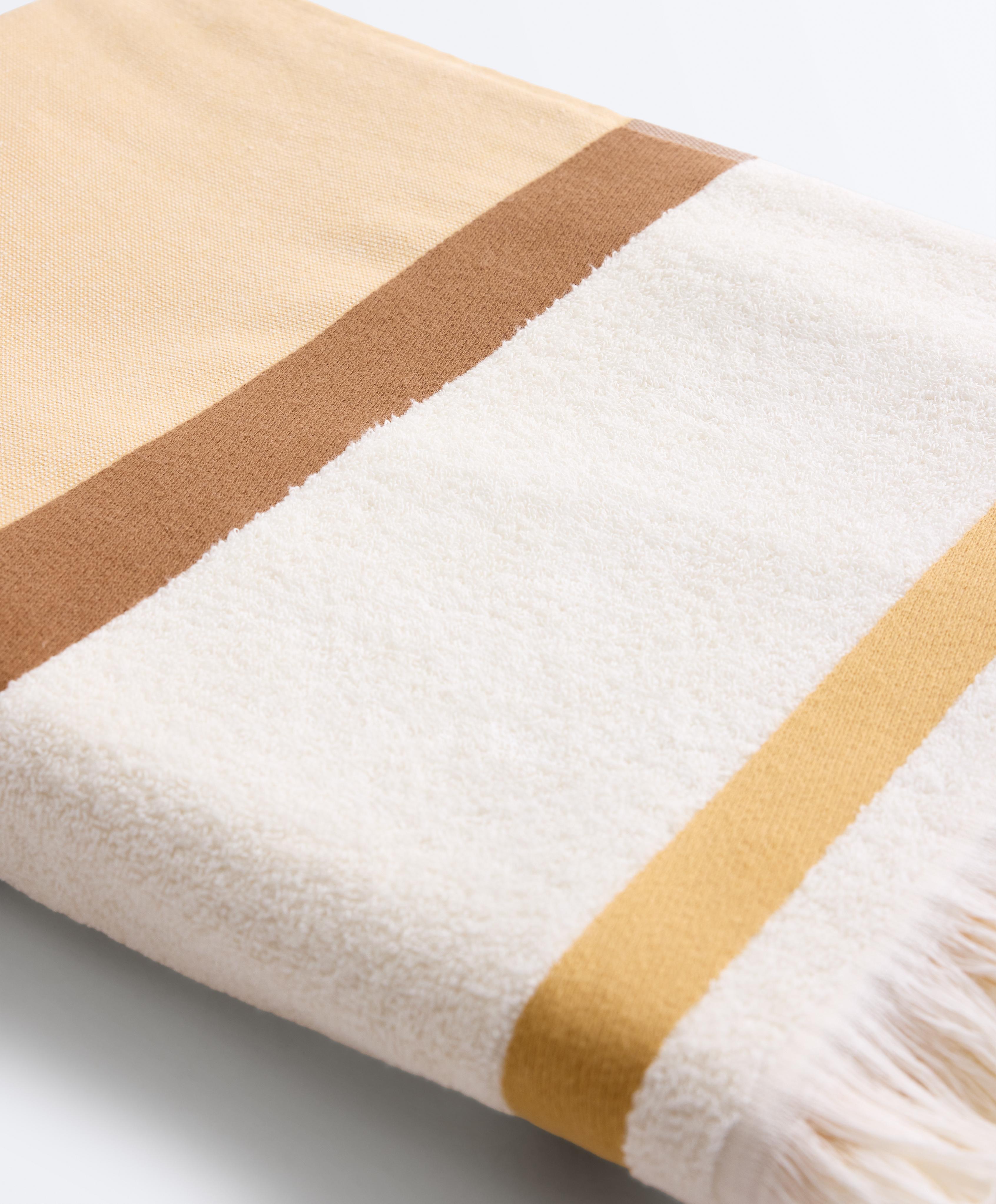 100% cotton stripe towel