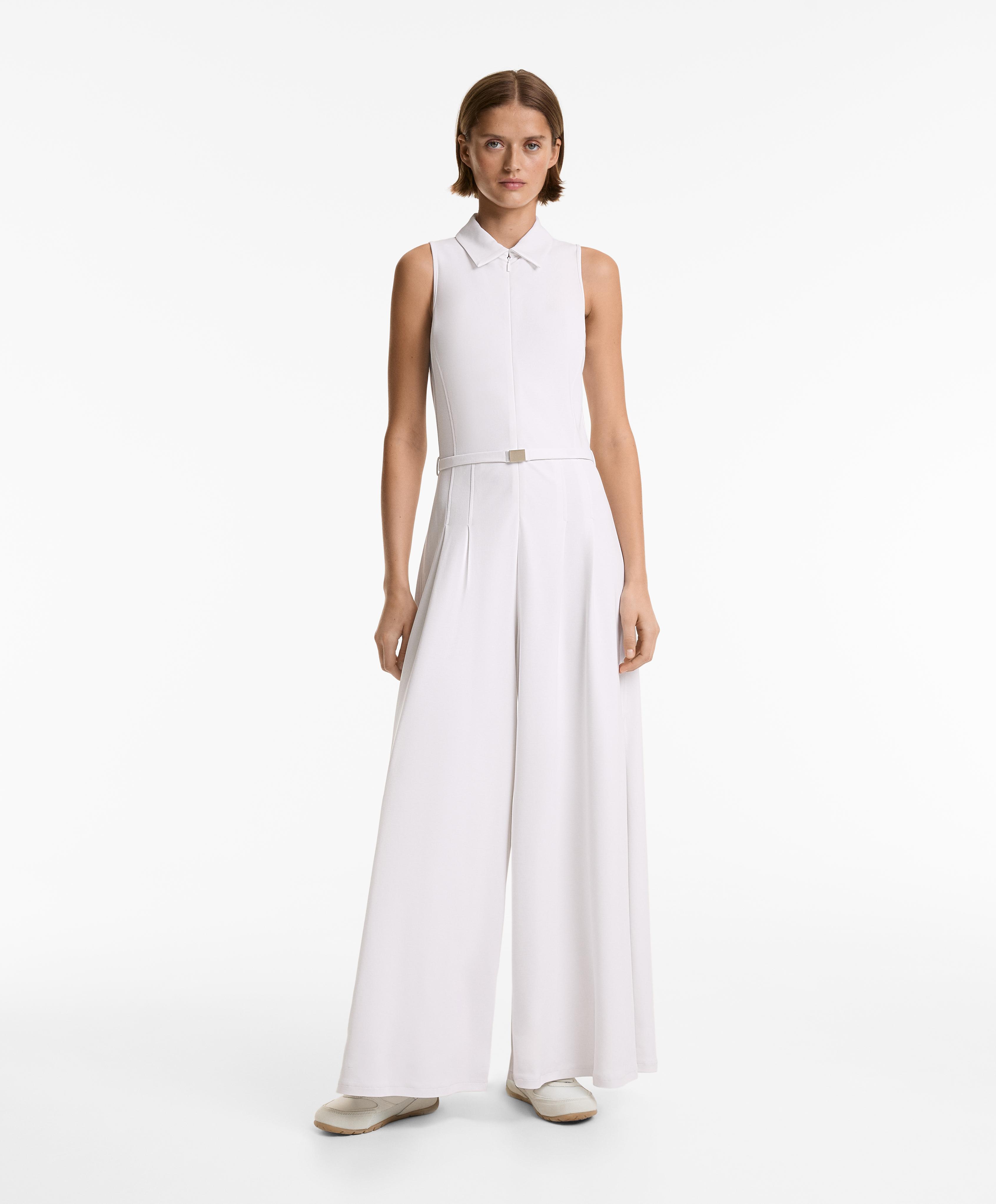 Dlouhý piqué overal s polo límečkem s modalem - Slevy Dlouhý piqué overal s polo límečkem s modalem - Slevy