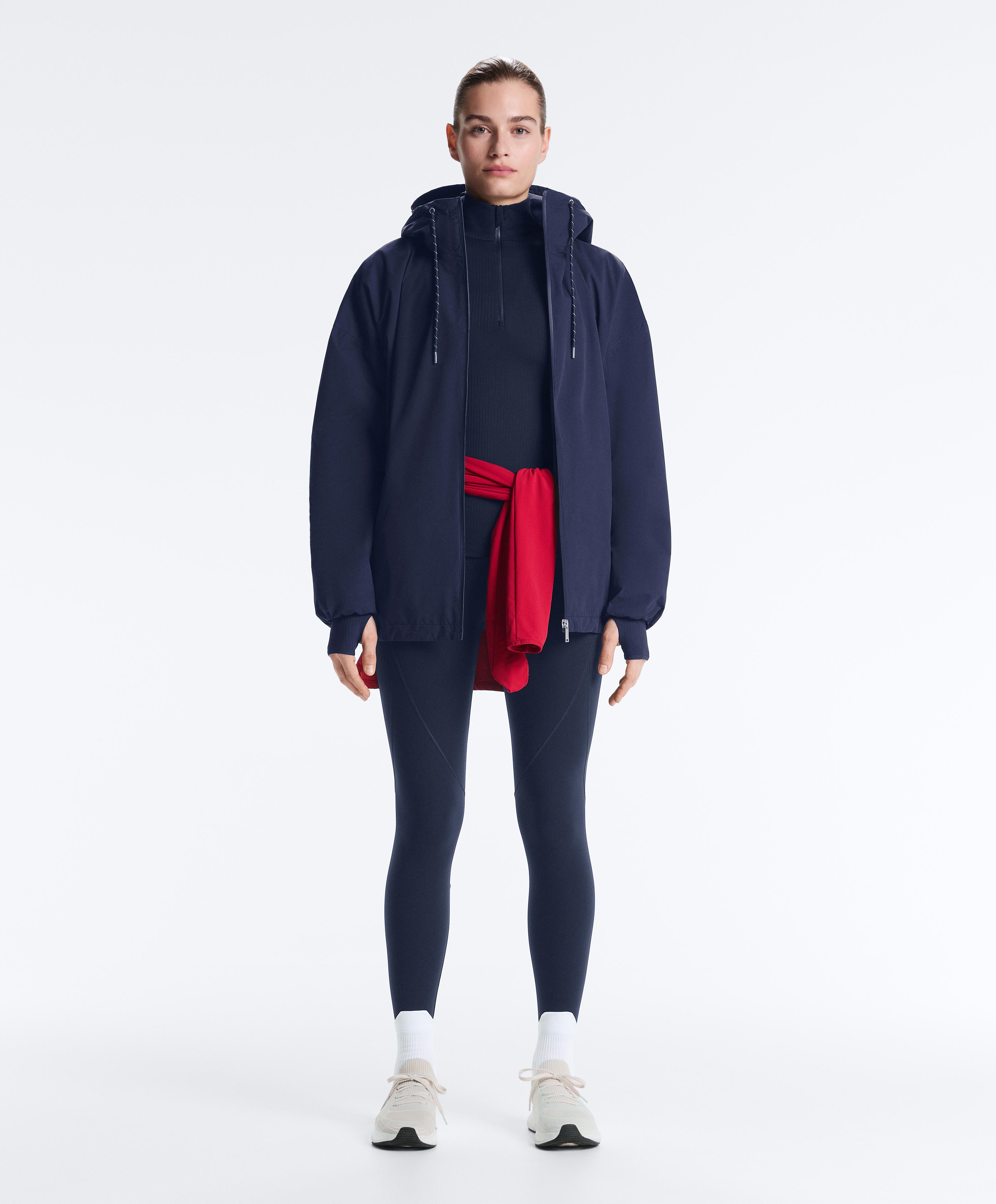Thermal base layer rib T-shirt — NAVY BLUE