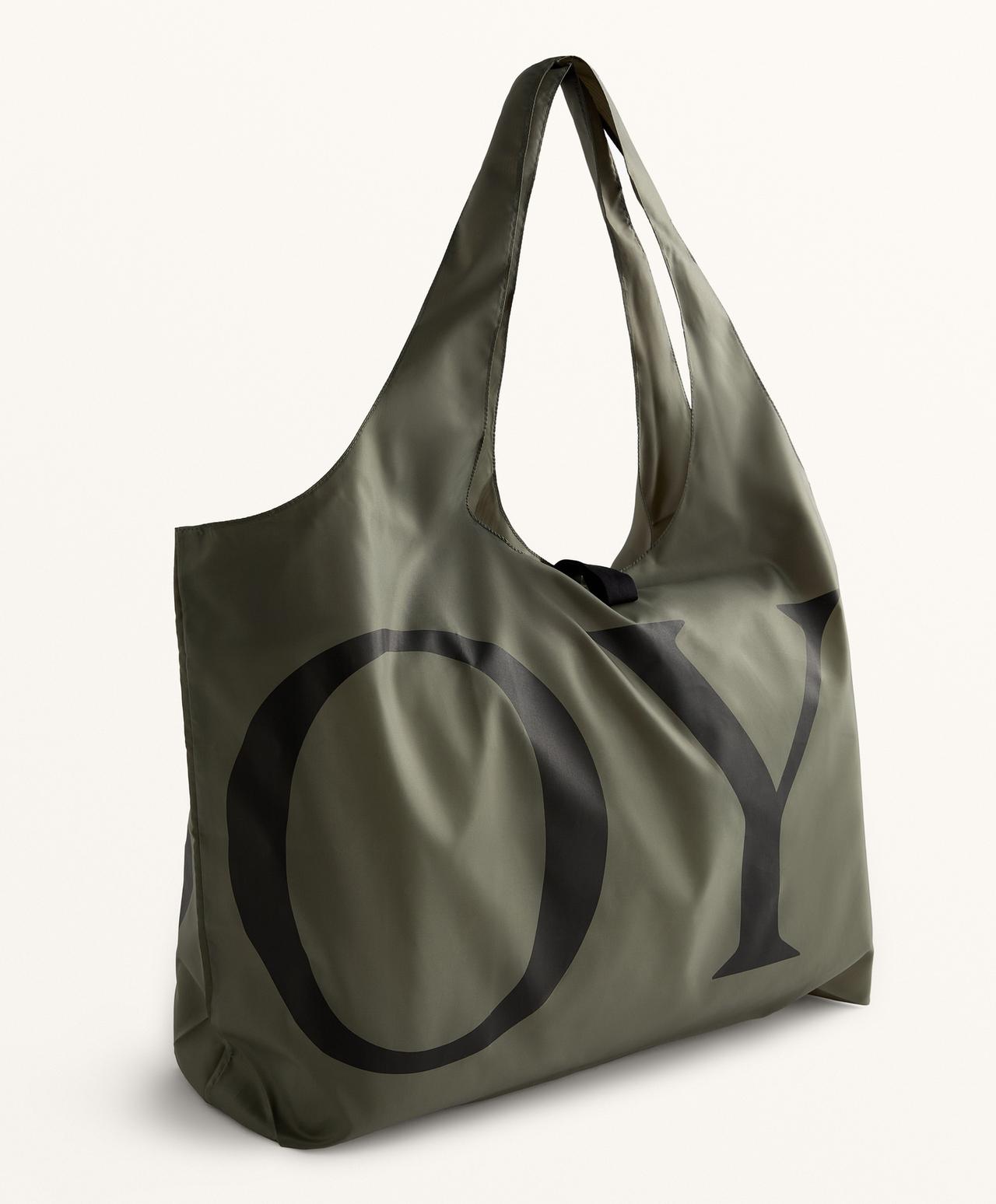OYSHO Packable Bag — KHAKI-GREY