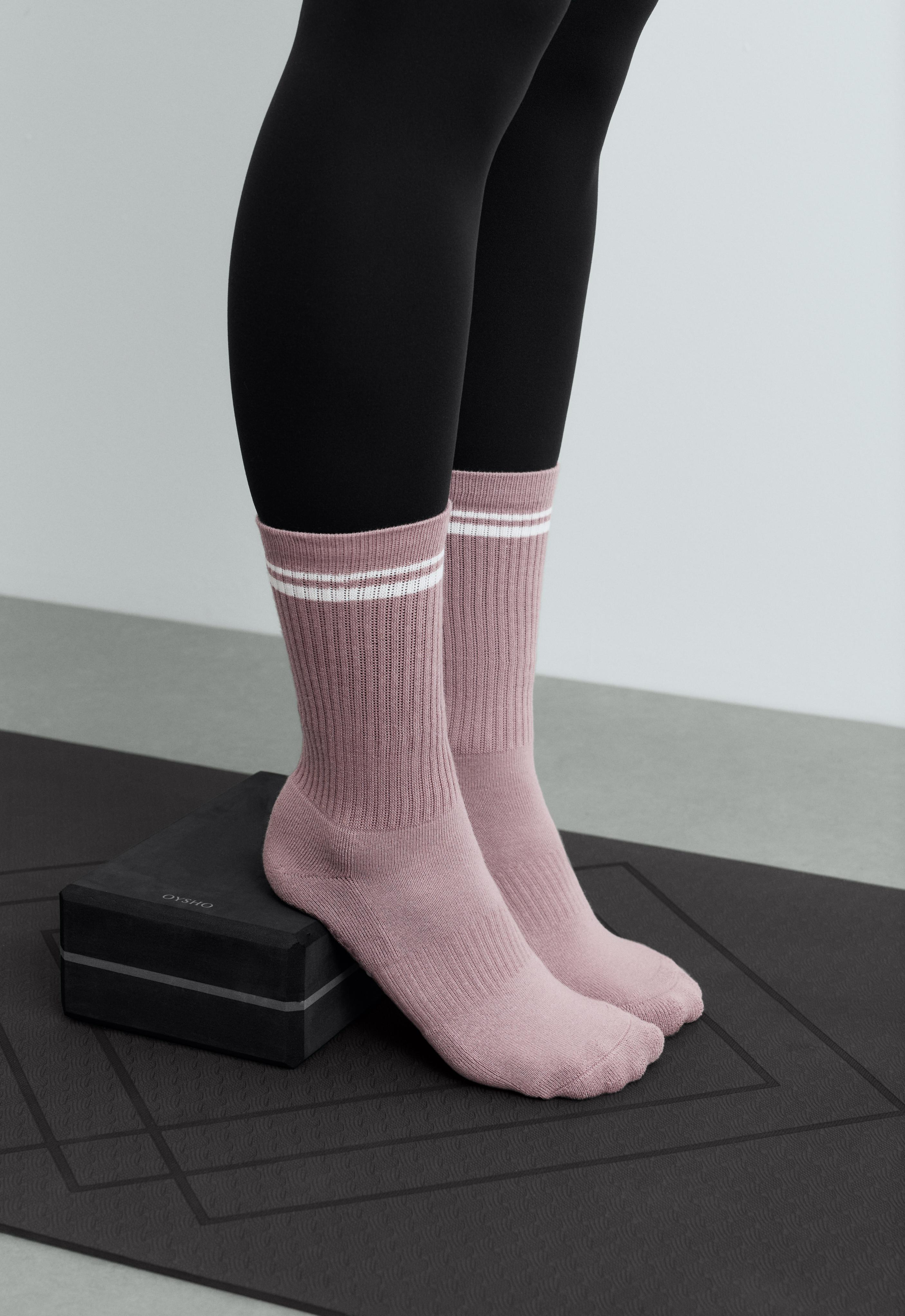 2 paar classic yoga- en pilates-sokken van katoenblend 2 paar classic yoga- en pilates-sokken van katoenblend