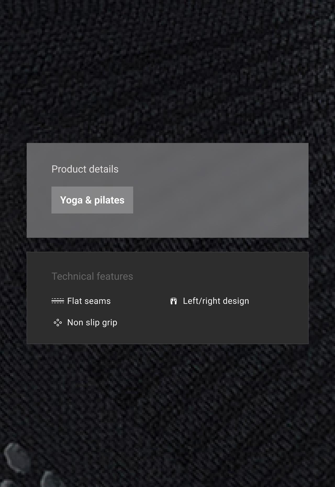 2 pairs of polyamide blend yoga and Pilates sneaker socks — BLACK