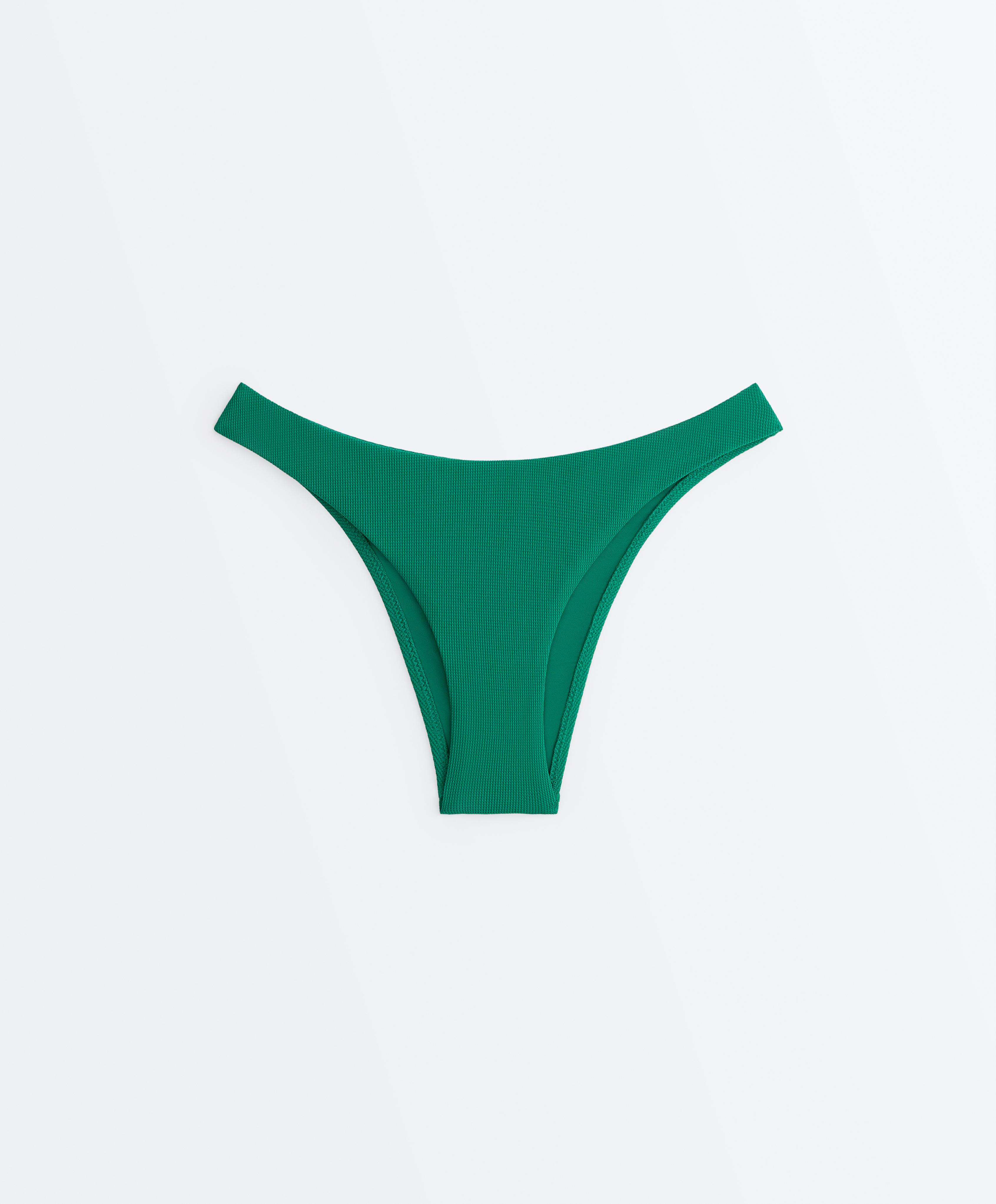 Panty de bikini media piqué corte U