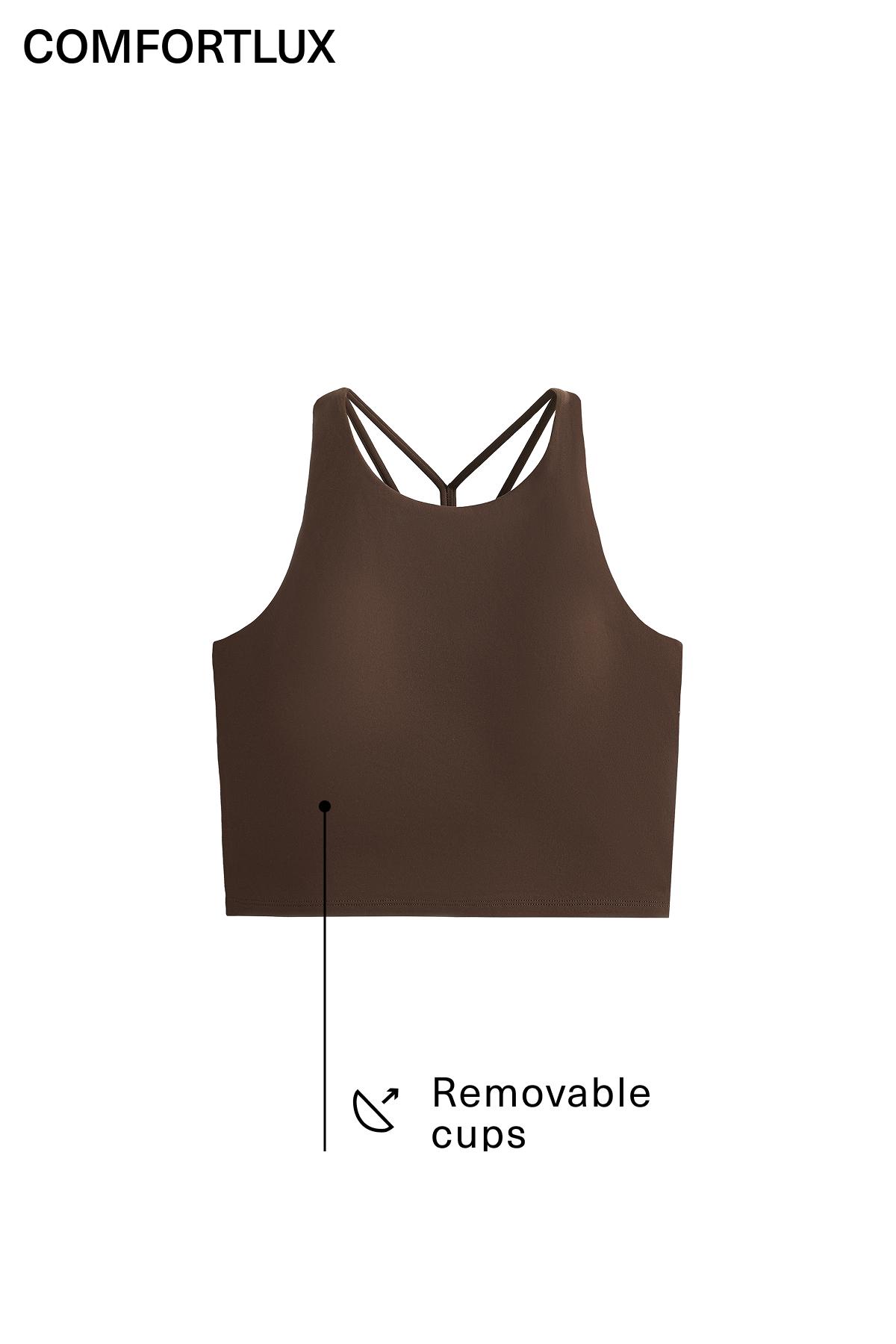 Майка tank top comfortlux із бретелями та чашками