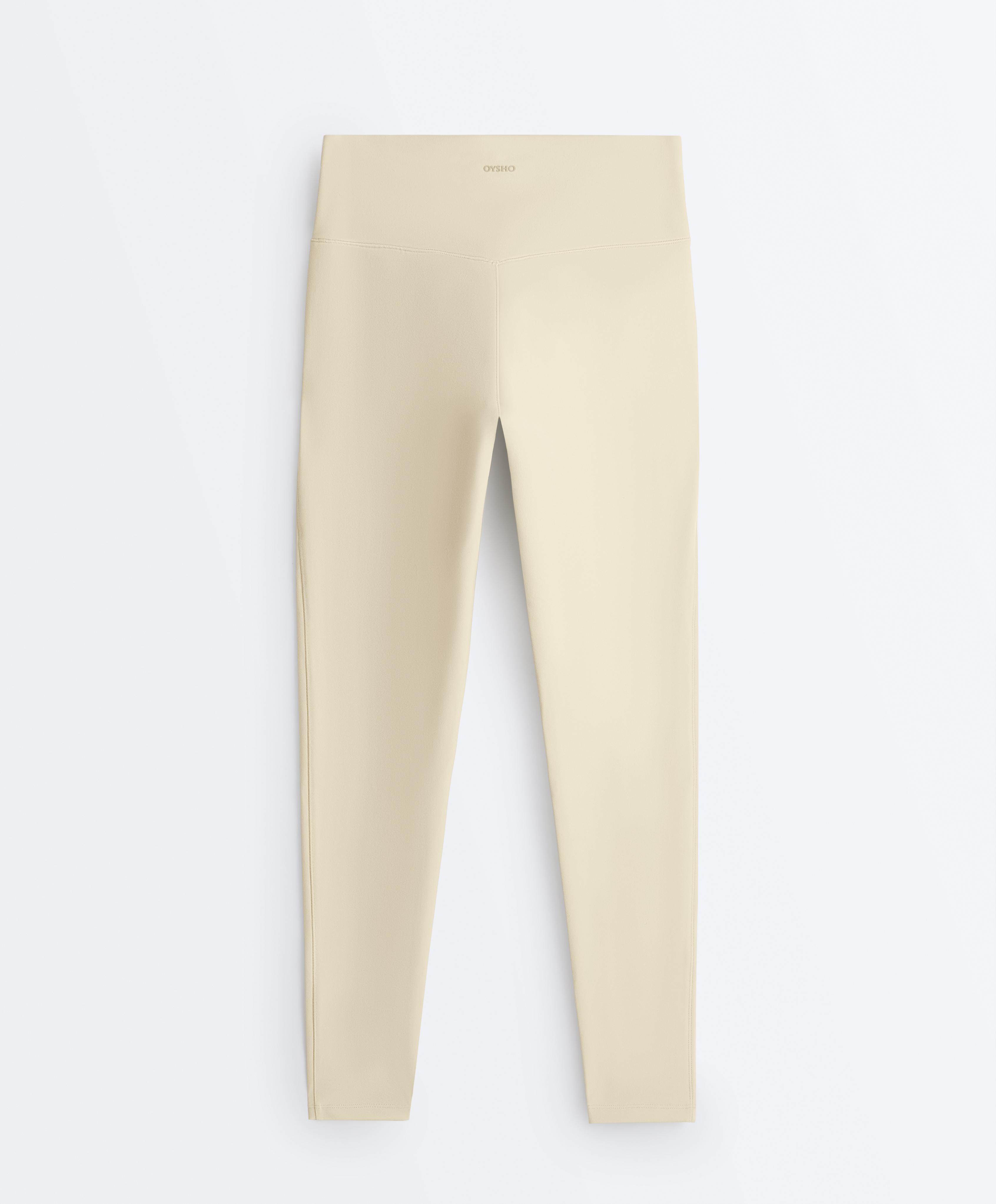 Evermove high-rise ankle-length leggings — PALE BEIGE MELANGE