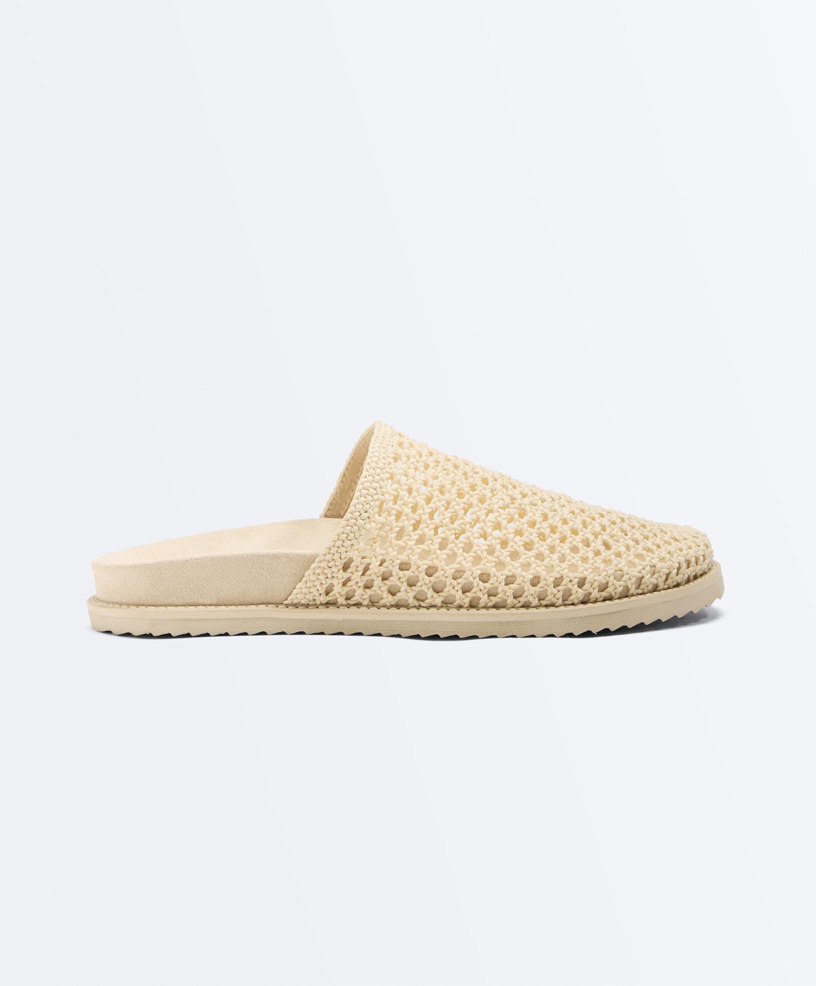 Braided clogs — ECRU