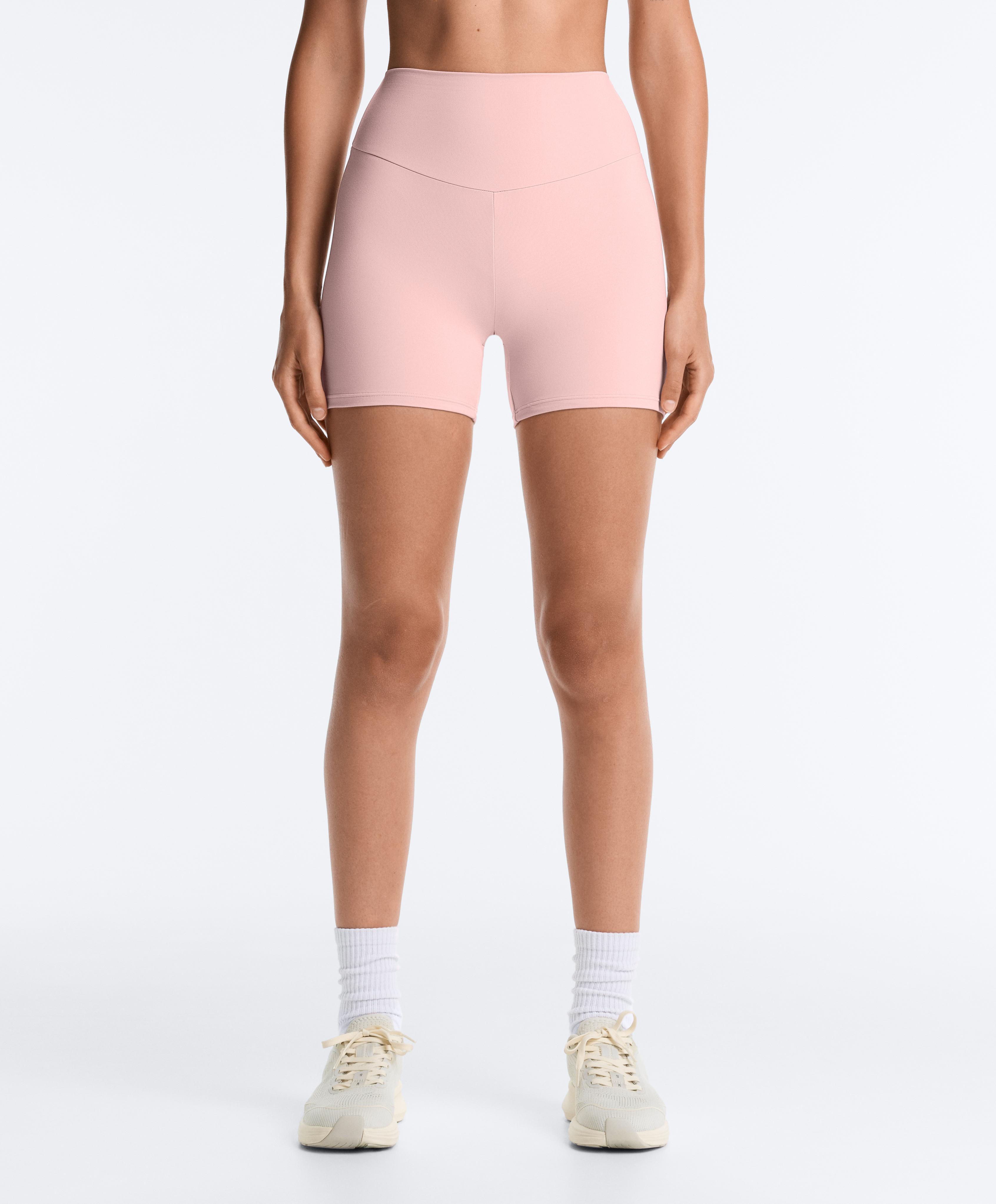 Comfortlux high-waisted 10cm hot pants — CLOUD PINK