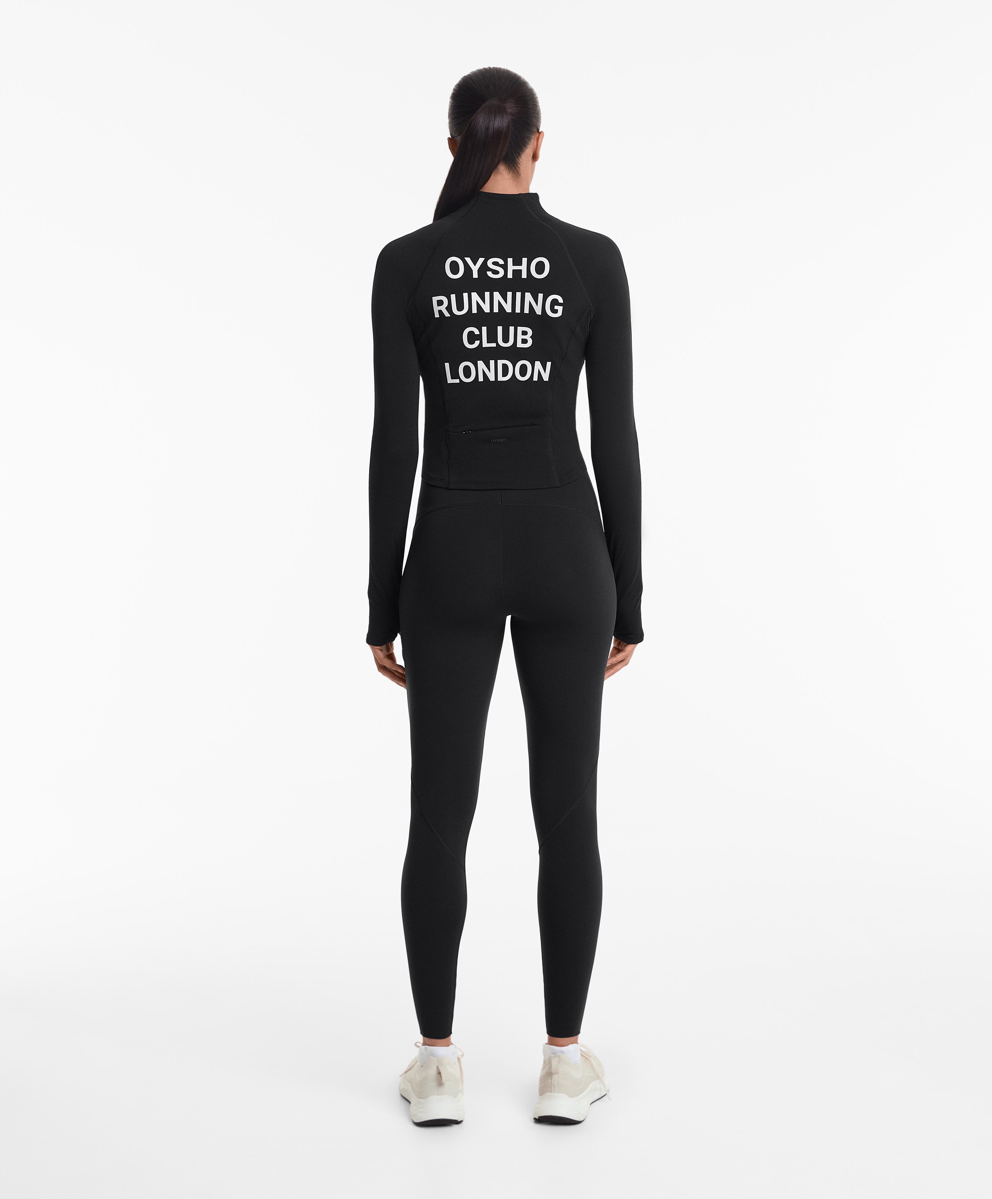 Oysho Running Club London light warm technical jacket with seams Oysho Running Club London light warm technical jacket with seams