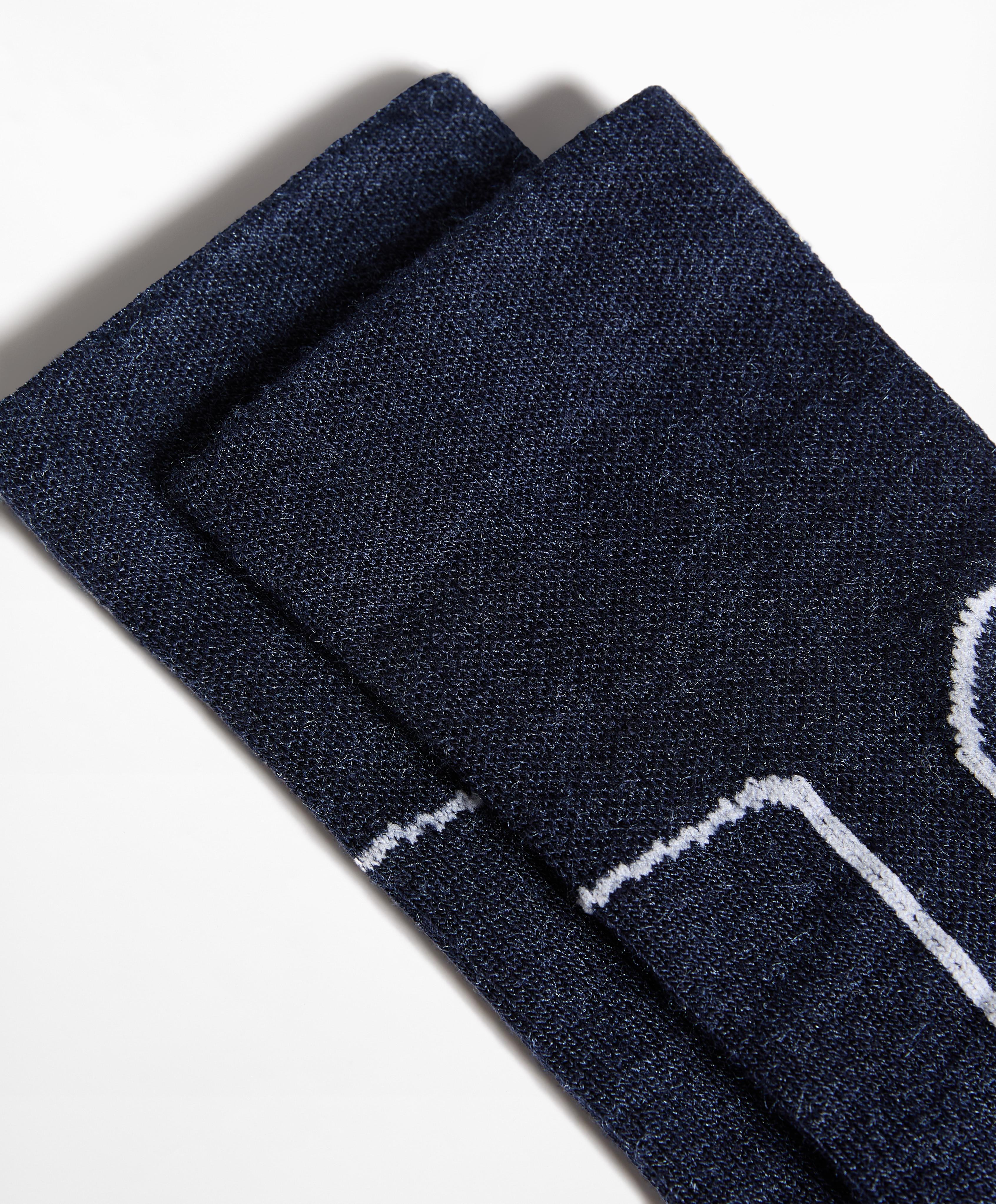 WOOLMARK® wool blend long ski socks