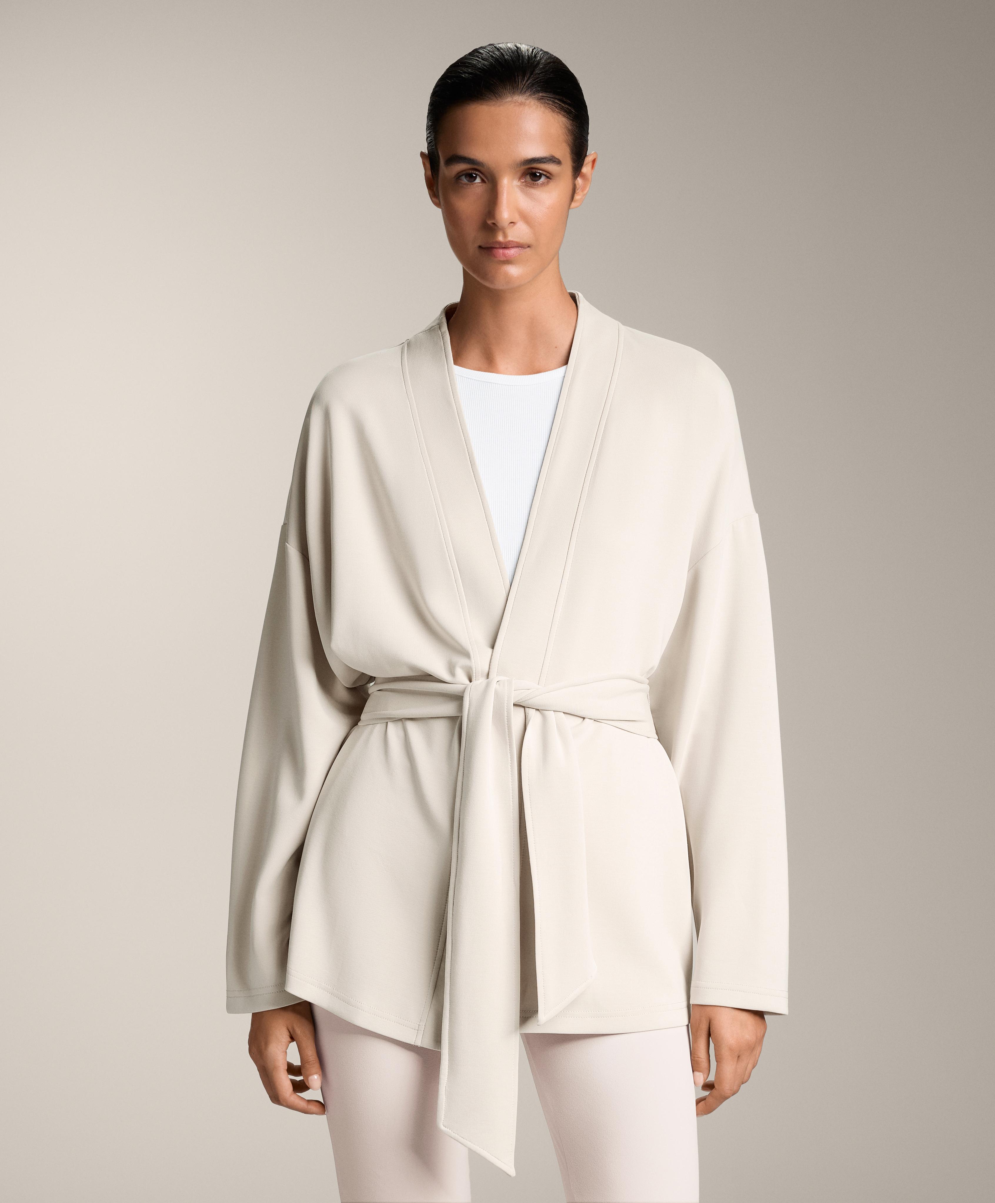 Long kimono jacket with soft-touch modal Long kimono jacket with soft-touch modal