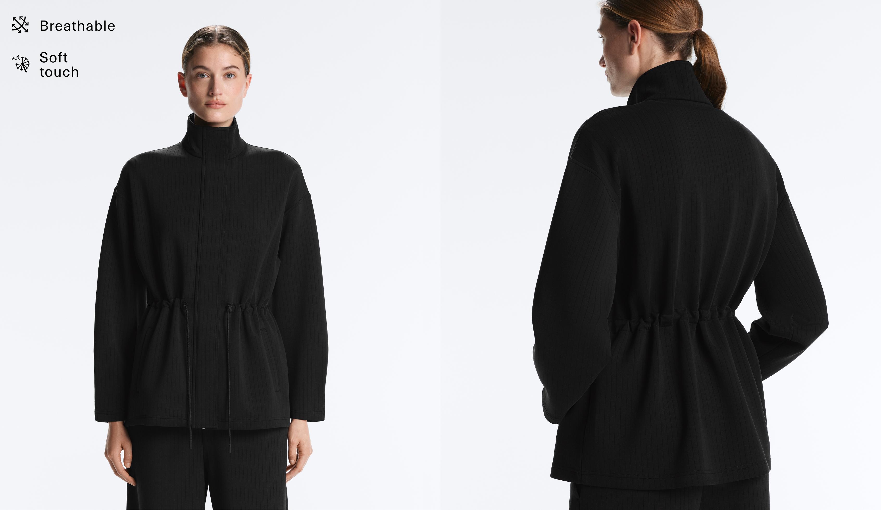 Long Utility jacket with soft-touch modal Long Utility jacket with soft-touch modal